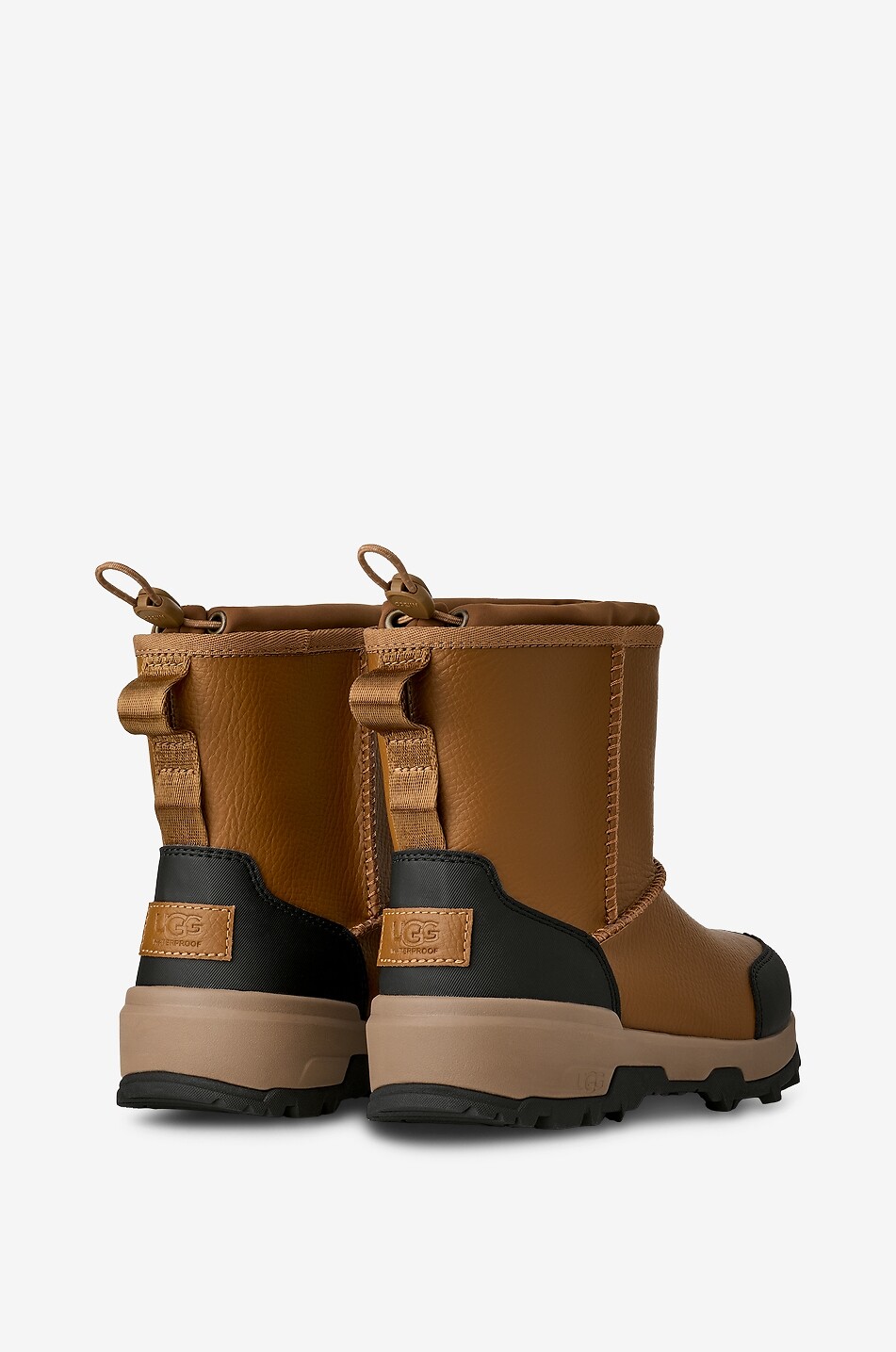 UGG Adirondack XXV grain leather pull-on boys' boots Boy CAMEL 4