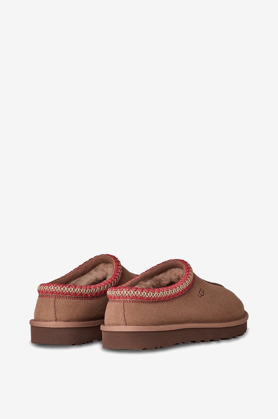 UGG Chaussons en daim brodé Tasman II Femme MARRON CLAIR 4