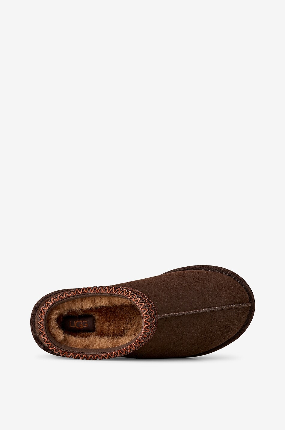 UGG Handgefertigte Hausschuhe aus besticktem Wildleder Tasman II Damen DUNKELBRAUN 5