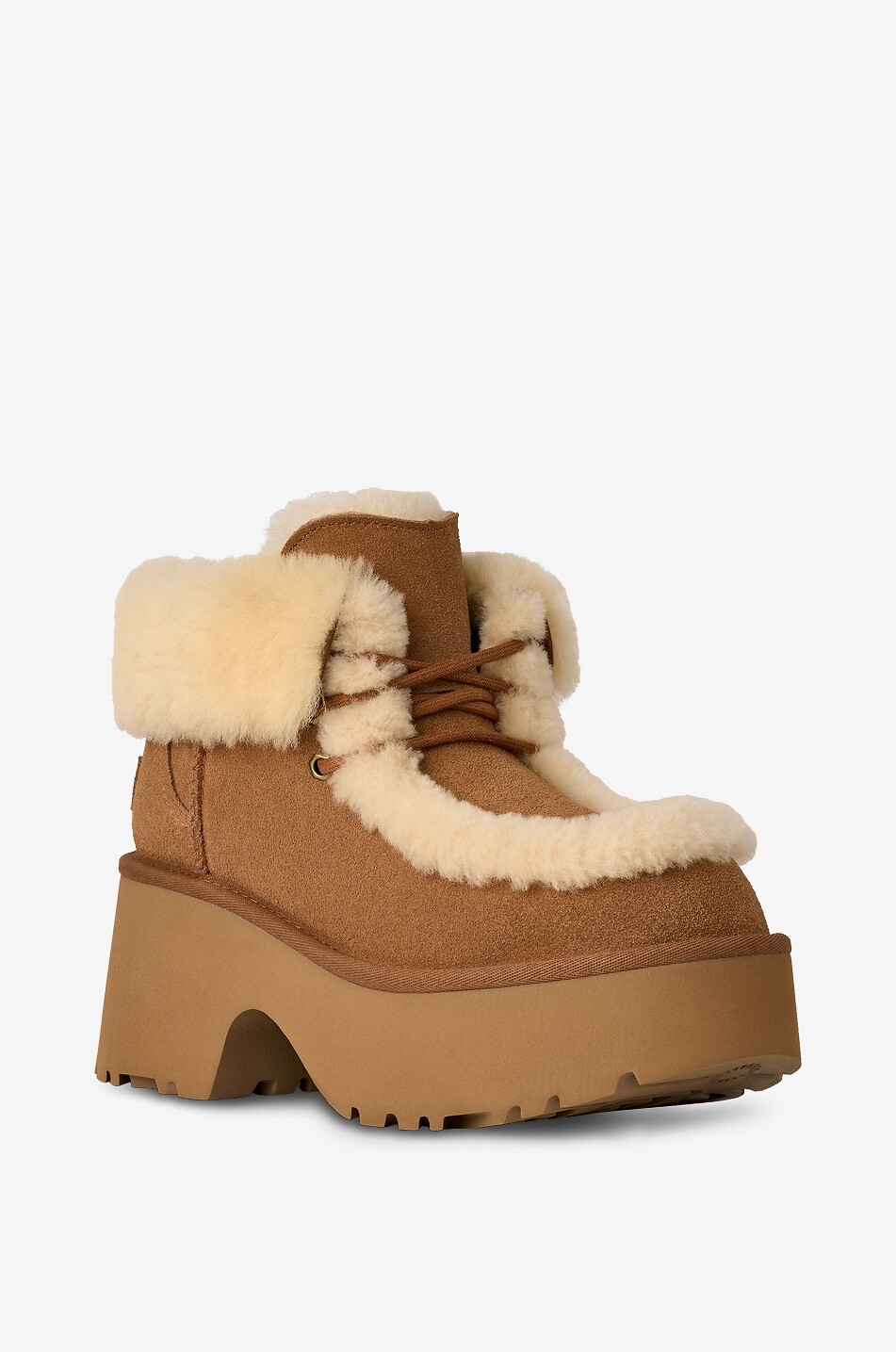 Plateau-Stiefeletten aus Wildleder Classic Esmee