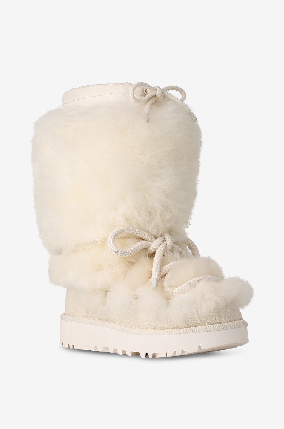 UGG Flache Schaffell-Stiefel Tall Chalet Damen WEISS 1