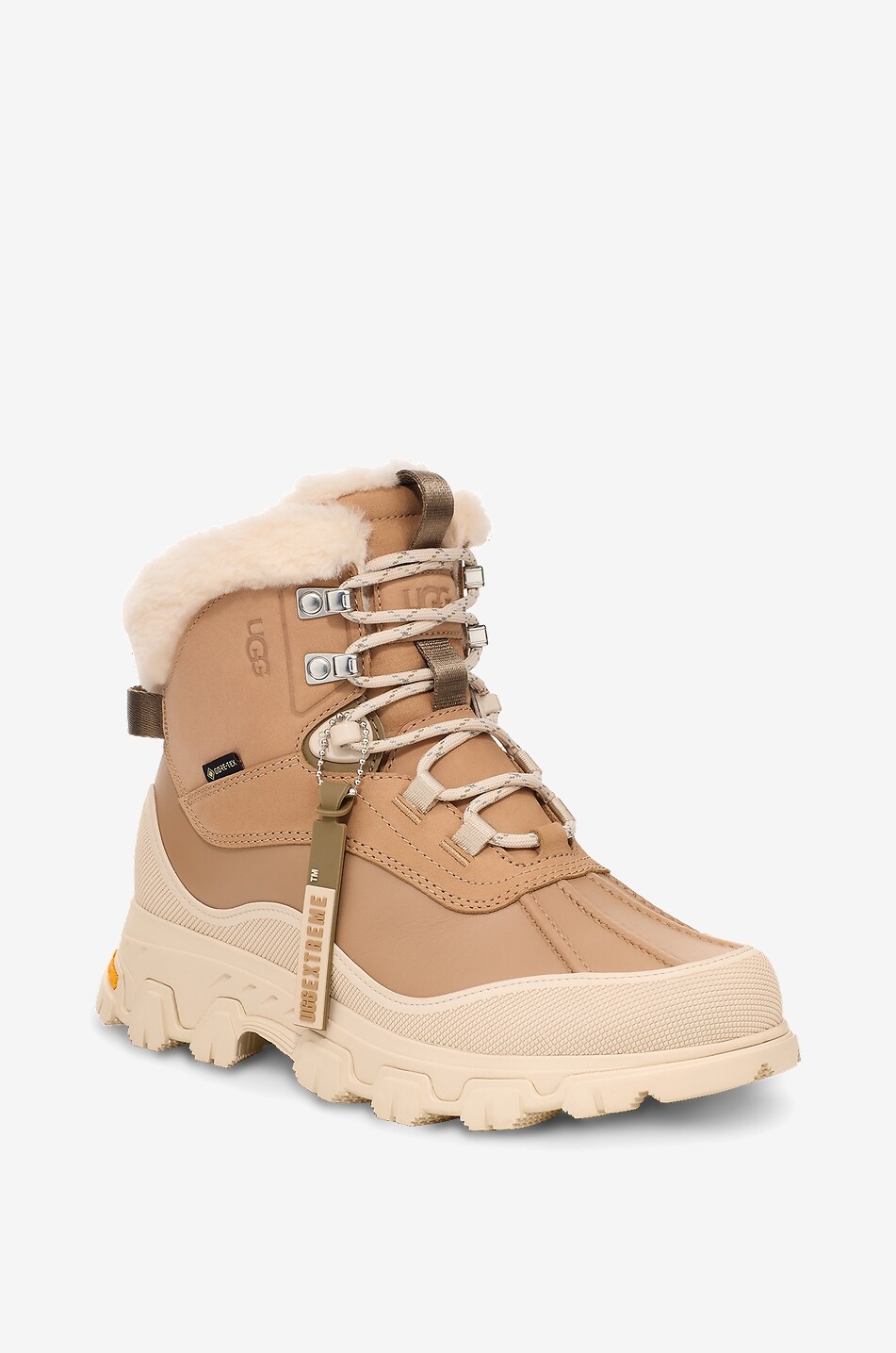 UGG Adirondack Meridian leather lined lace-up ankle boots Women BEIGE 1