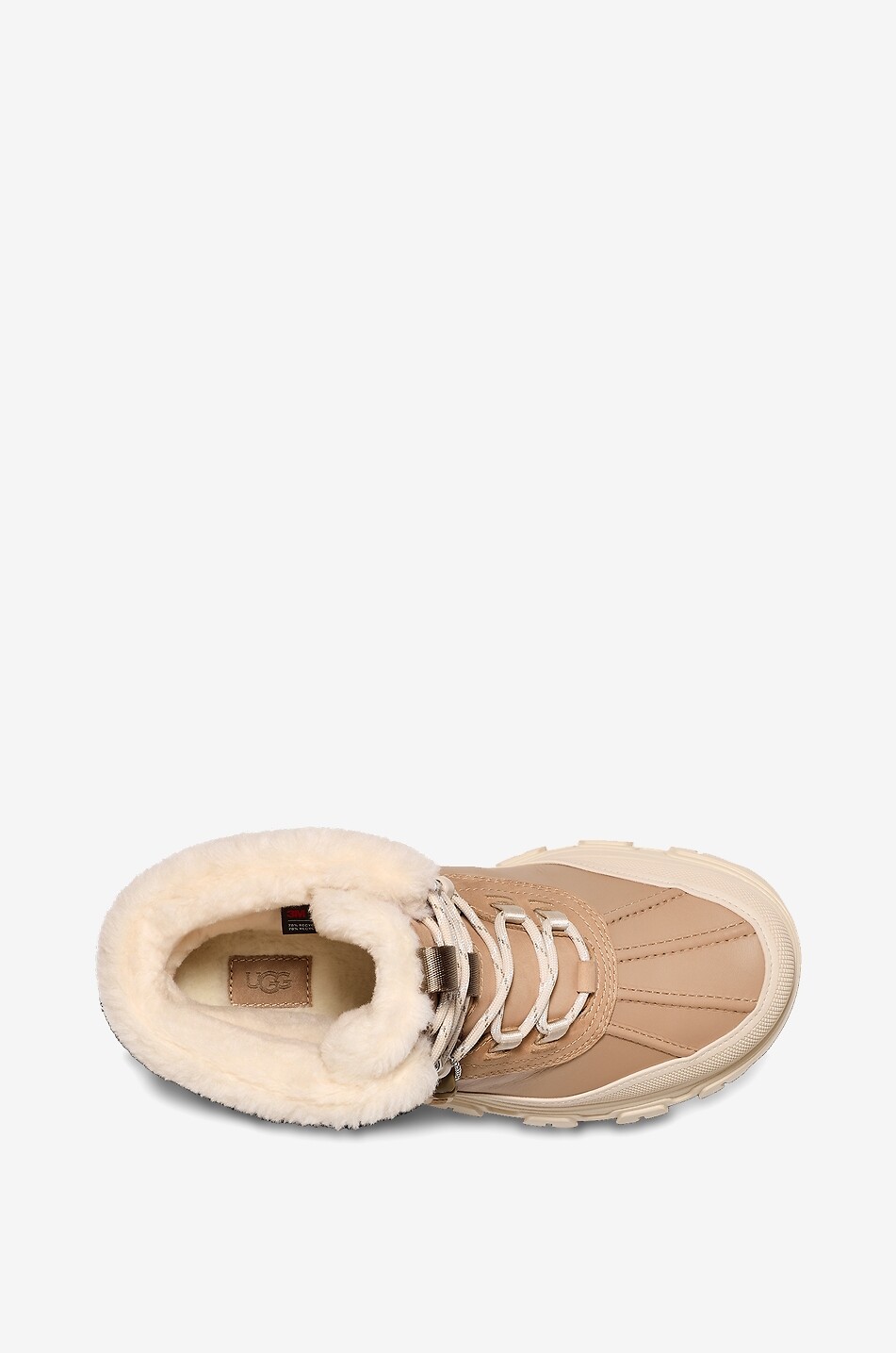 UGG Adirondack Meridian leather lined lace-up ankle boots Women BEIGE 5