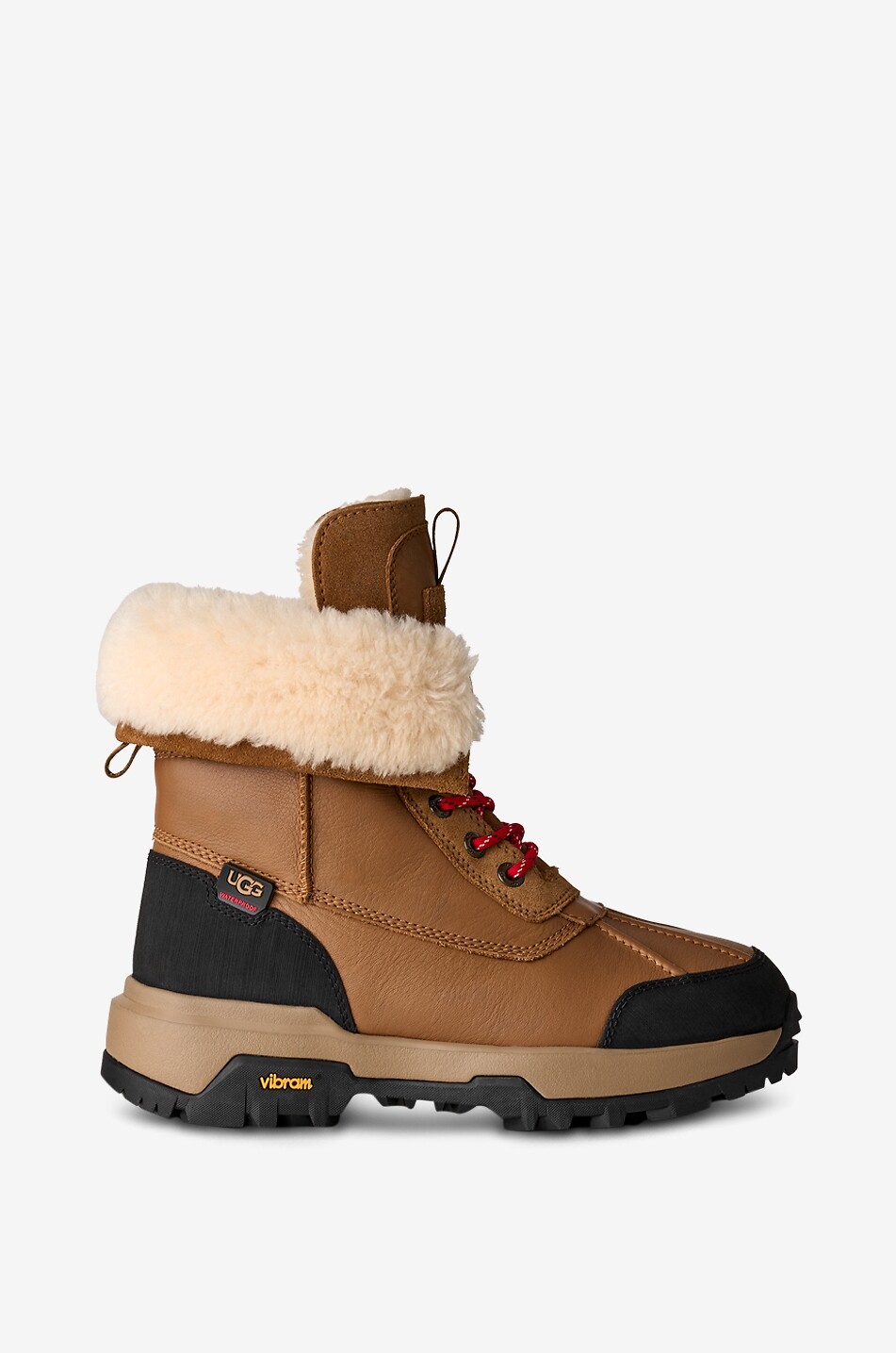 UGG Adirondack XXV grained leather ankle boots Women LIGHT BROWN 2