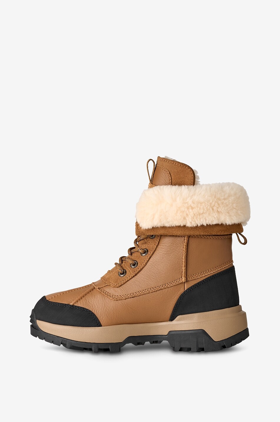 UGG Adirondack XXV grained leather ankle boots Women LIGHT BROWN 3