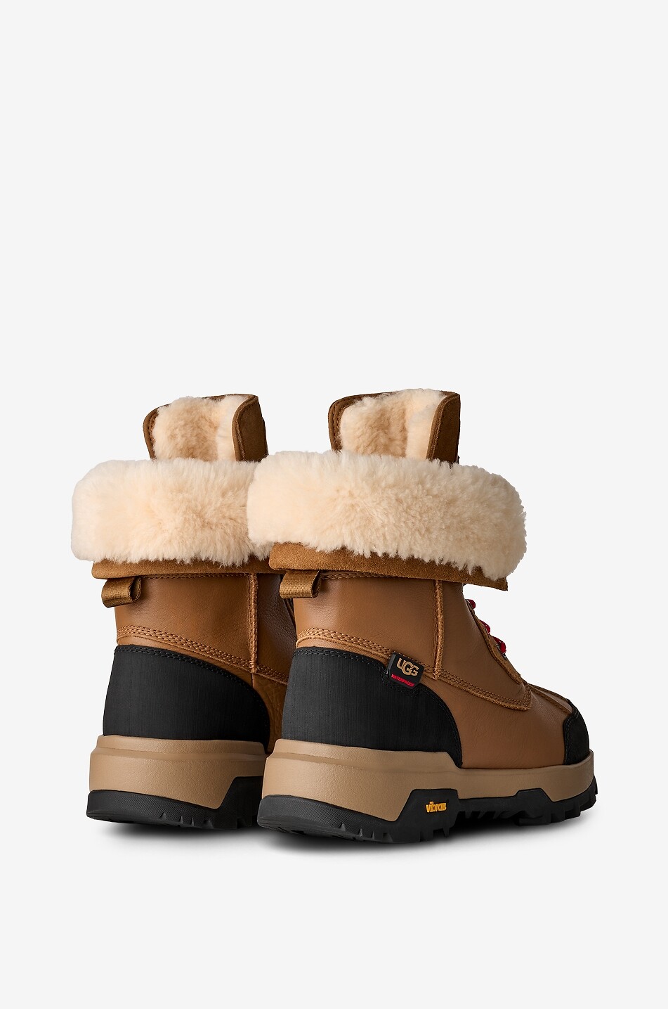 UGG Adirondack XXV grained leather ankle boots Women LIGHT BROWN 4