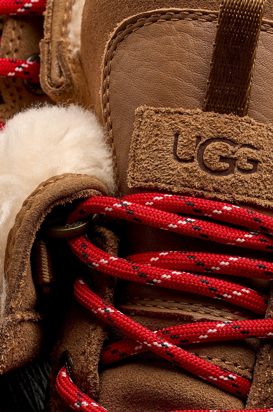 UGG Adirondack XXV grained leather ankle boots Women LIGHT BROWN 5