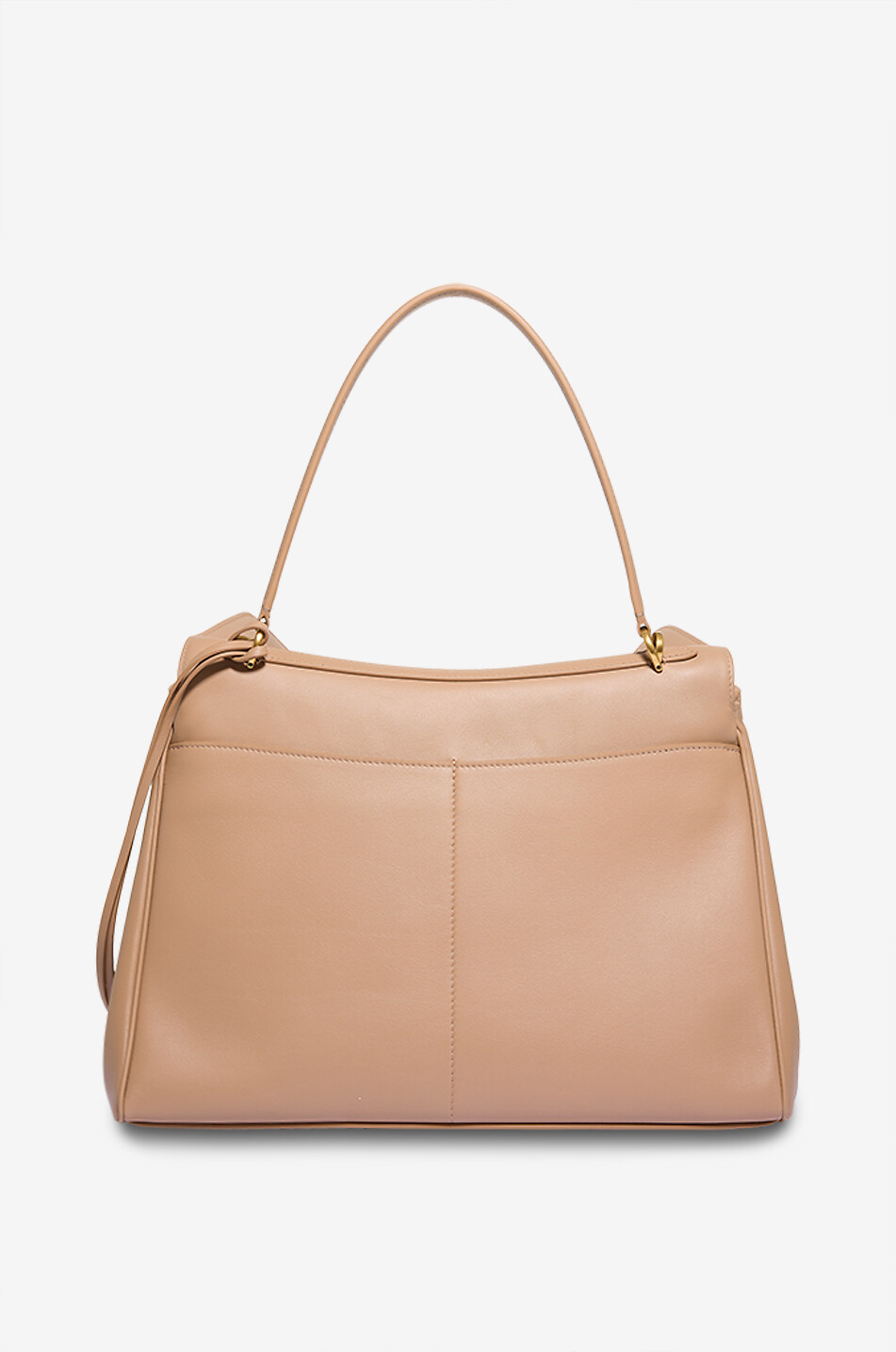 BALENCIAGA Sac à main en cuir lisse Rodeo Femme Beige clair 3