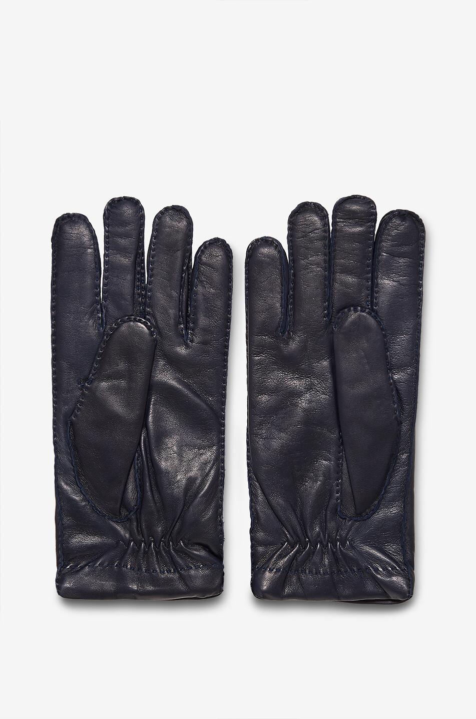 PIERO RESTELLI Gants en cuir Homme BLEU FONCE 2