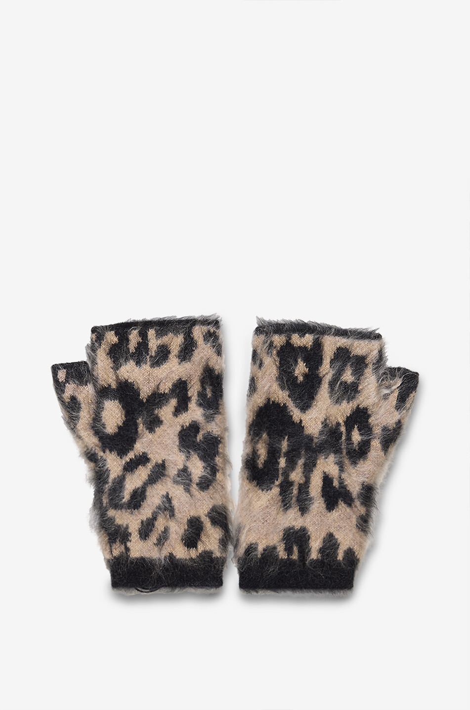 KUJTEN Fingerlose Handschuhe aus Kaschmir mit Leo-Motiv Mini Sotchy Damen BUNT 2