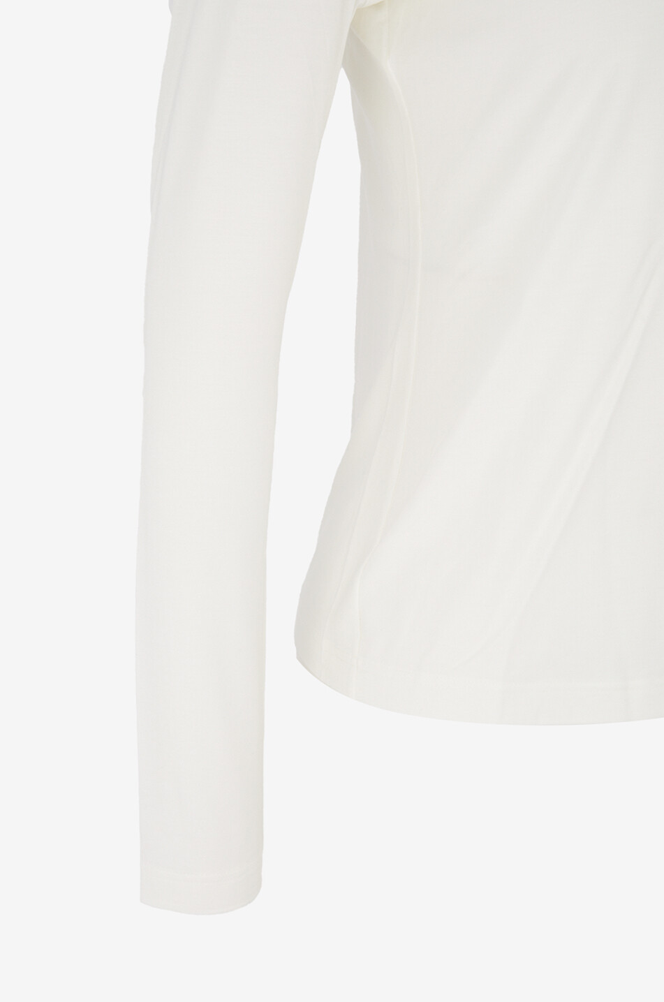 AKRIS PUNTO Top à col roulé en jersey modal Femme BLANC CASSE 3