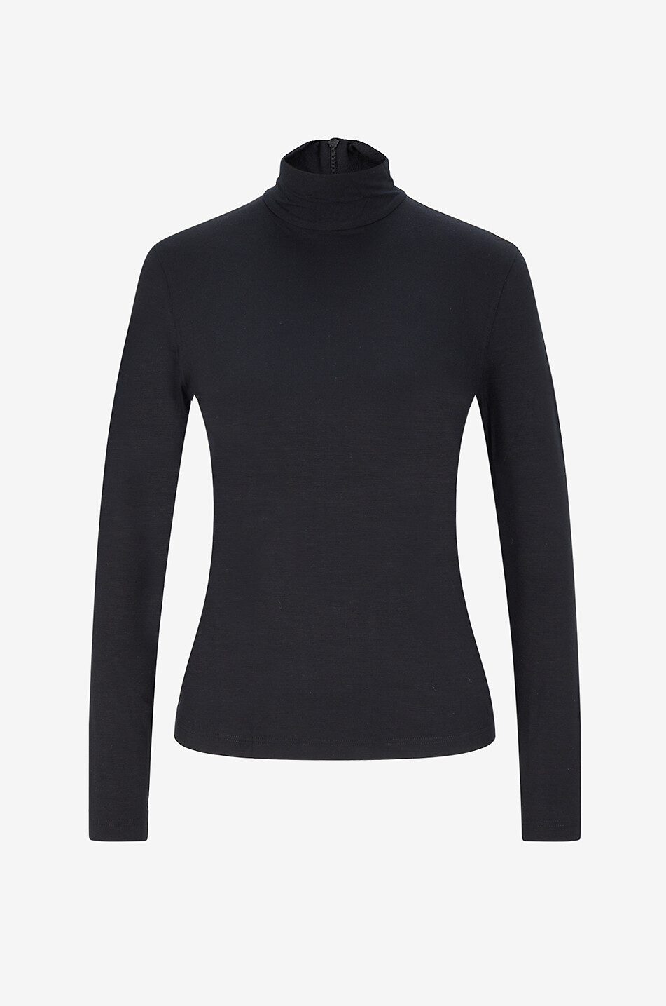 AKRIS PUNTO Top à col roulé en jersey modal Femme NOIR 1