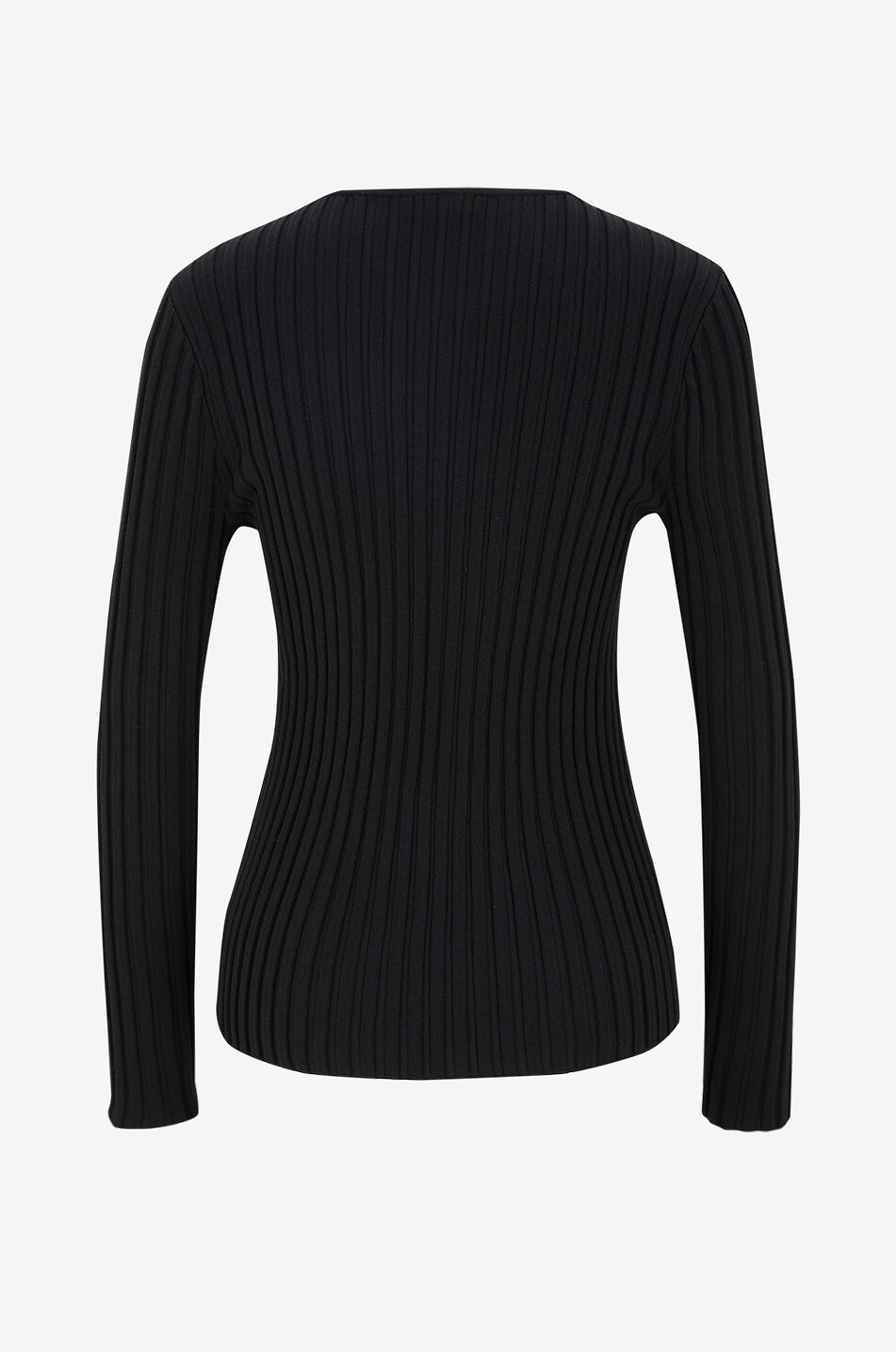 AKRIS PUNTO Ribbed sheath jumper with stand-up collar Women BLACK 2