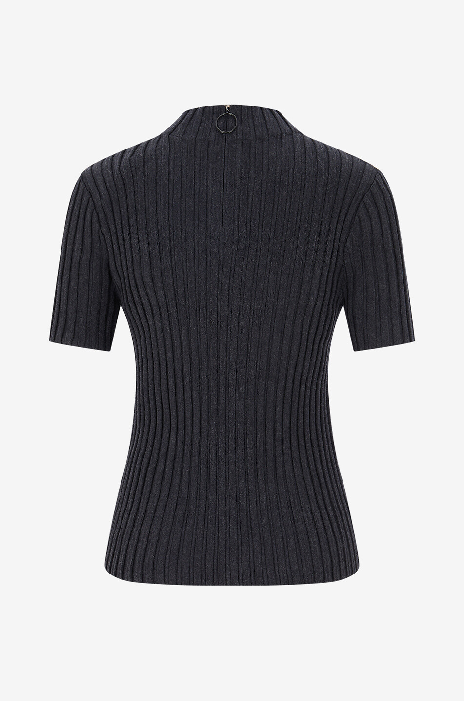 AKRIS PUNTO High-neck knitted pullover Women DARK GREY 2