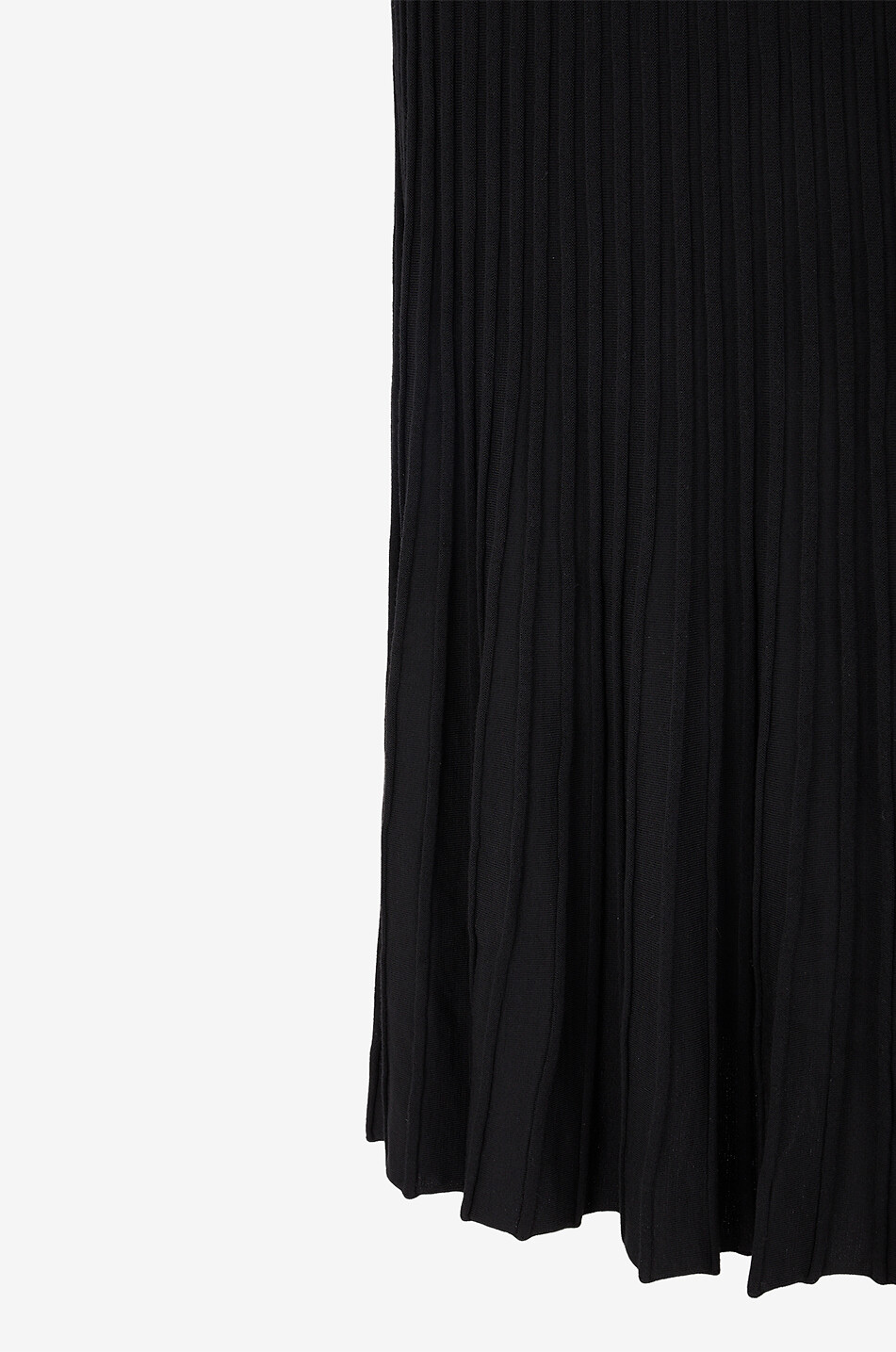 AKRIS PUNTO Jupe longue plissée en maille Femme NOIR 3
