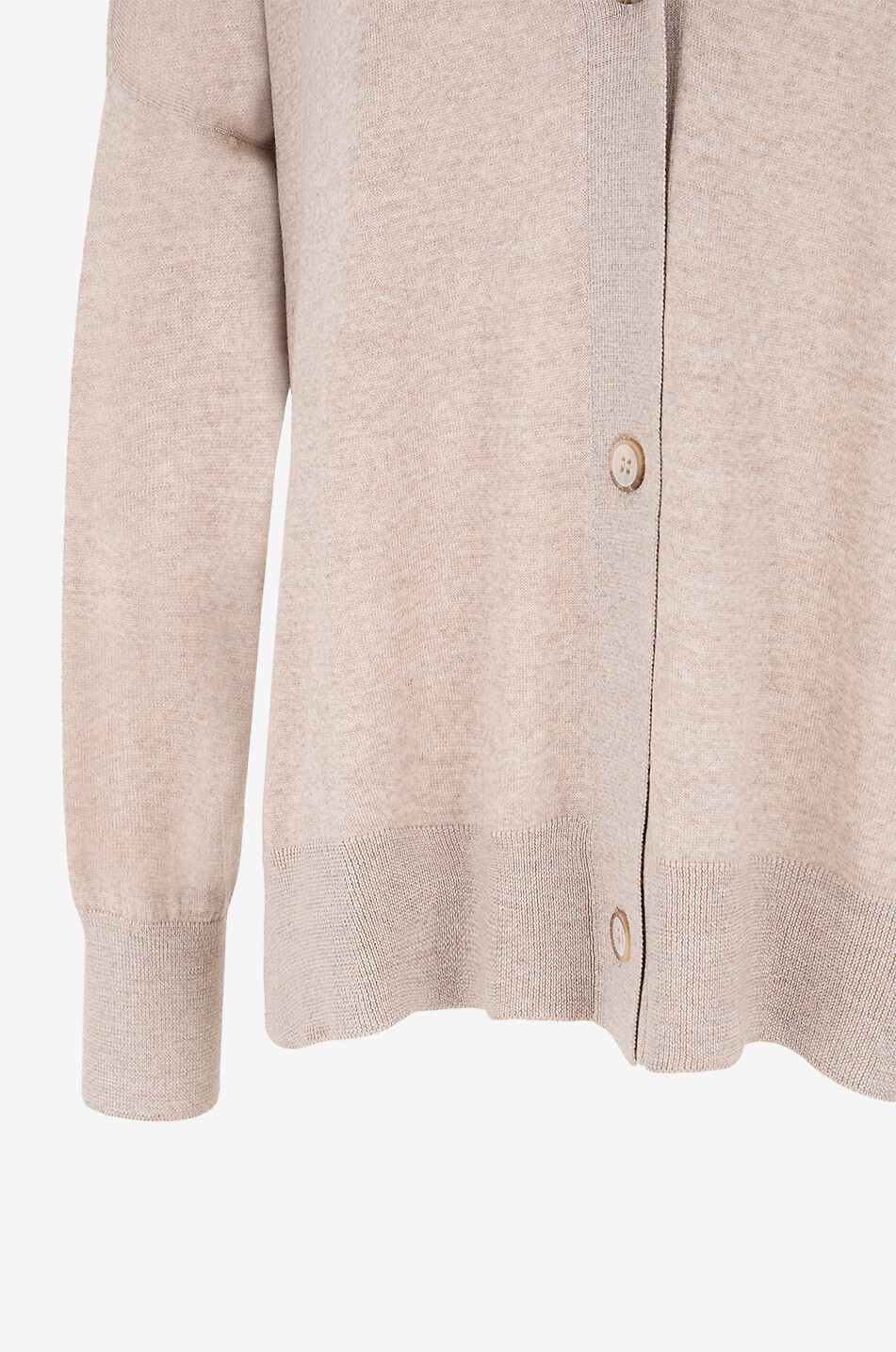 BONGENIE Gerader Cardigan aus Jersey-Stoff Tasmania Damen BEIGE 3