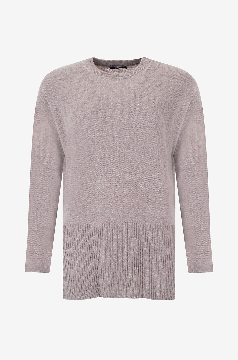 FEDELI Persia knitted crewneck pullover Women BROWN 1