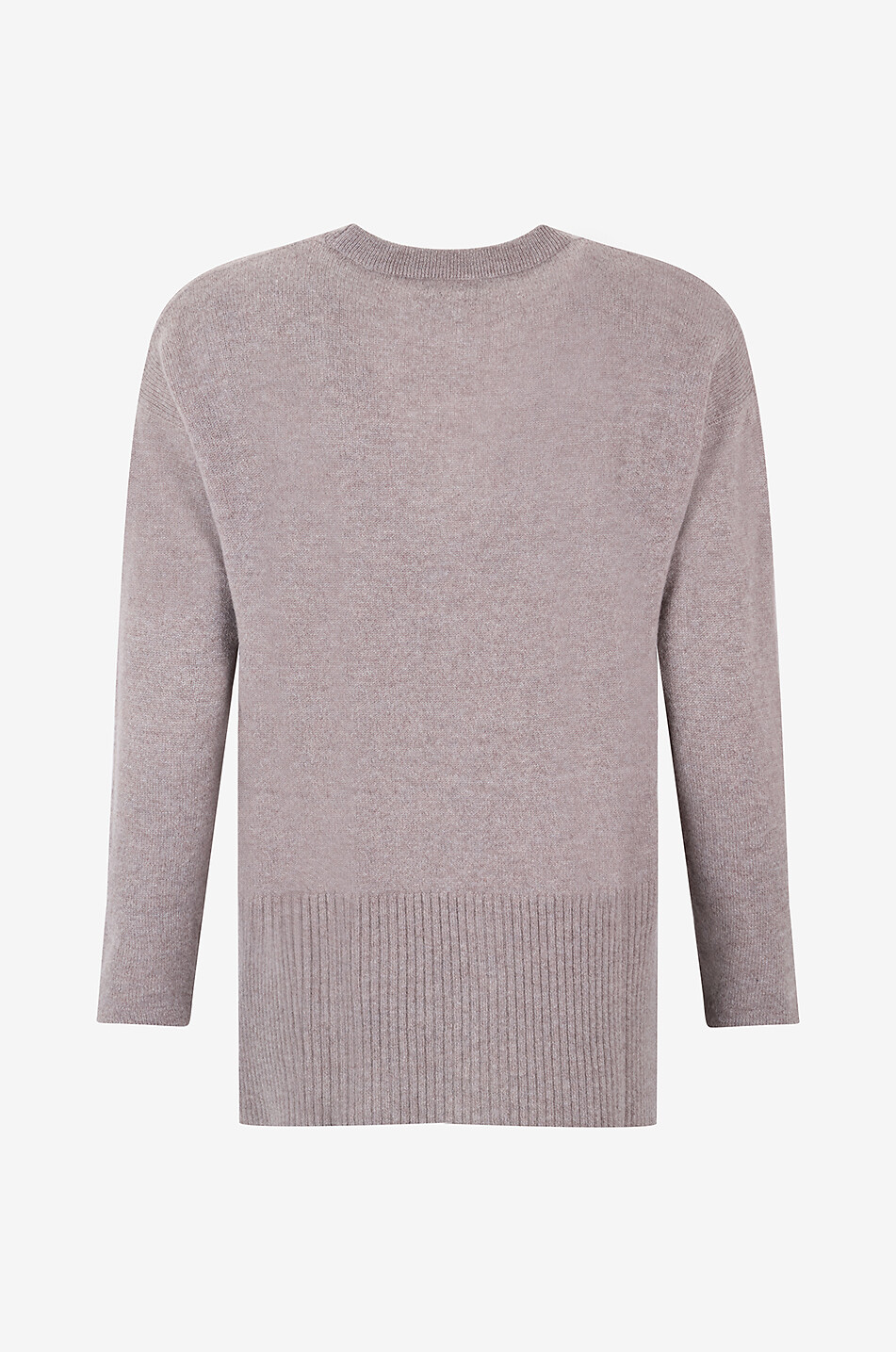 FEDELI Persia knitted crewneck pullover Women BROWN 2