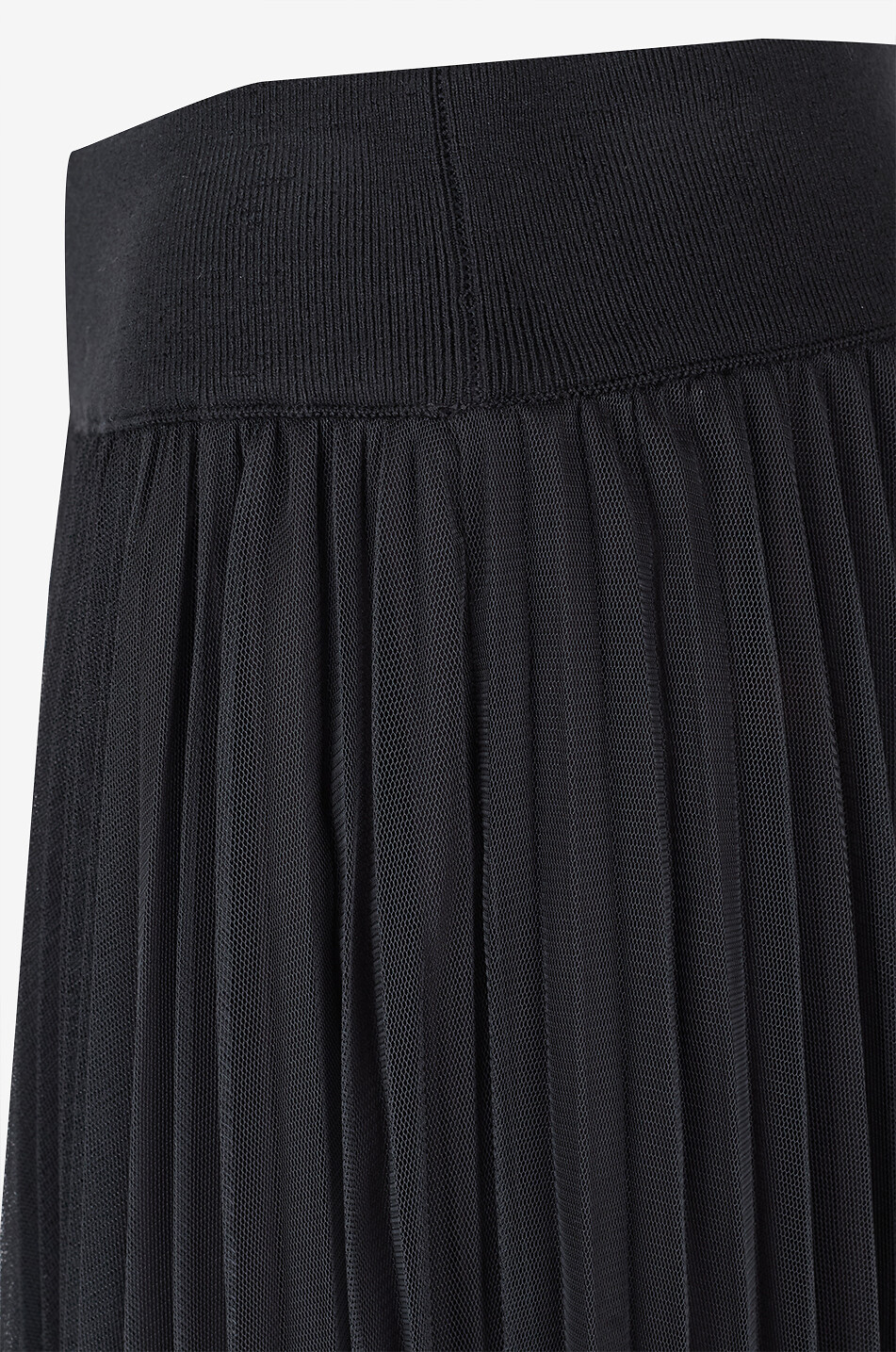FABIANA FILIPPI Pleated tulle midi skirt Women BLACK 3