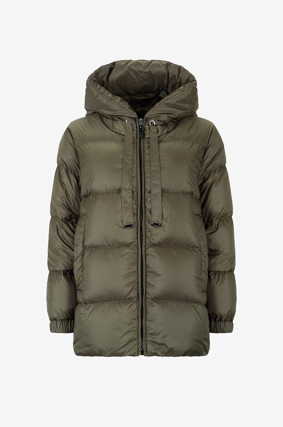 MAX MARA Doudoune courte matelassée à col montant Seia Femme KAKI 1