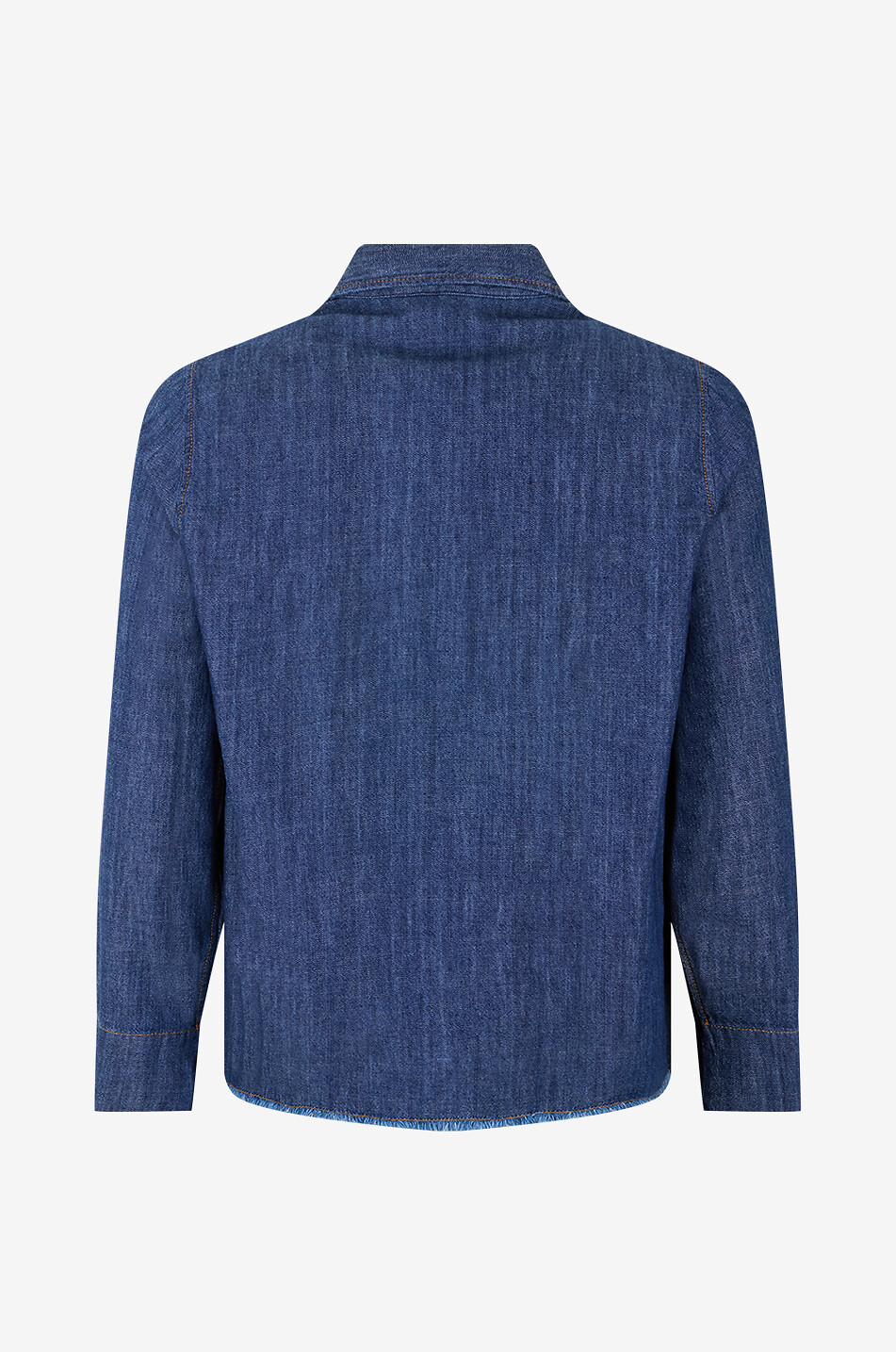 YC MILANO Oversized denim shirt with classic collar Women BLUE 2