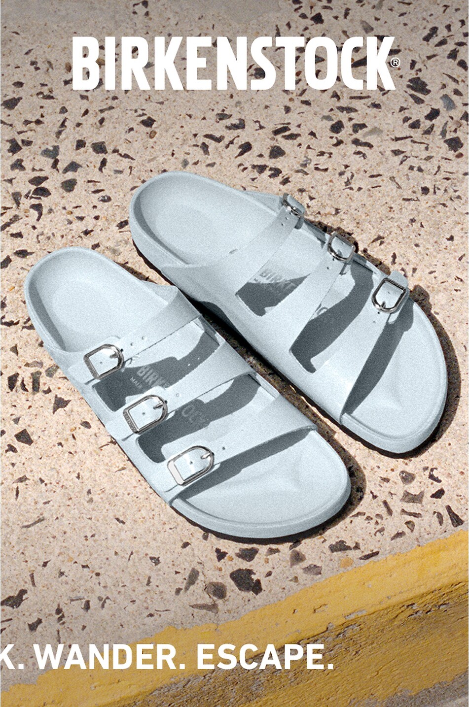 BIRKENSTOCK Flache Lackleder-Sandalen Florida Fresh Damen HELLBLAU 3