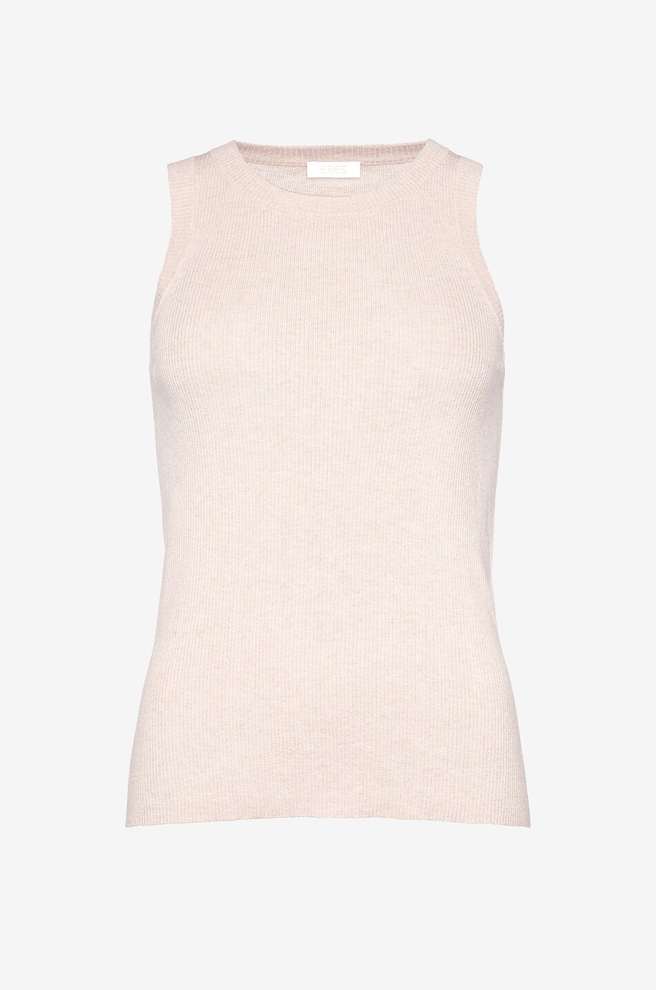 ERES Débardeur côtelé en cachemire Doux Femme BLANC CASSE 1