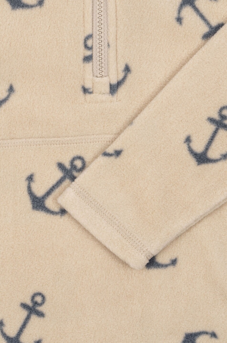 KONGES SLØJD Sweat-shirt enfant en polaire imprimé fantaisie Tavi Unisexe BEIGE 6