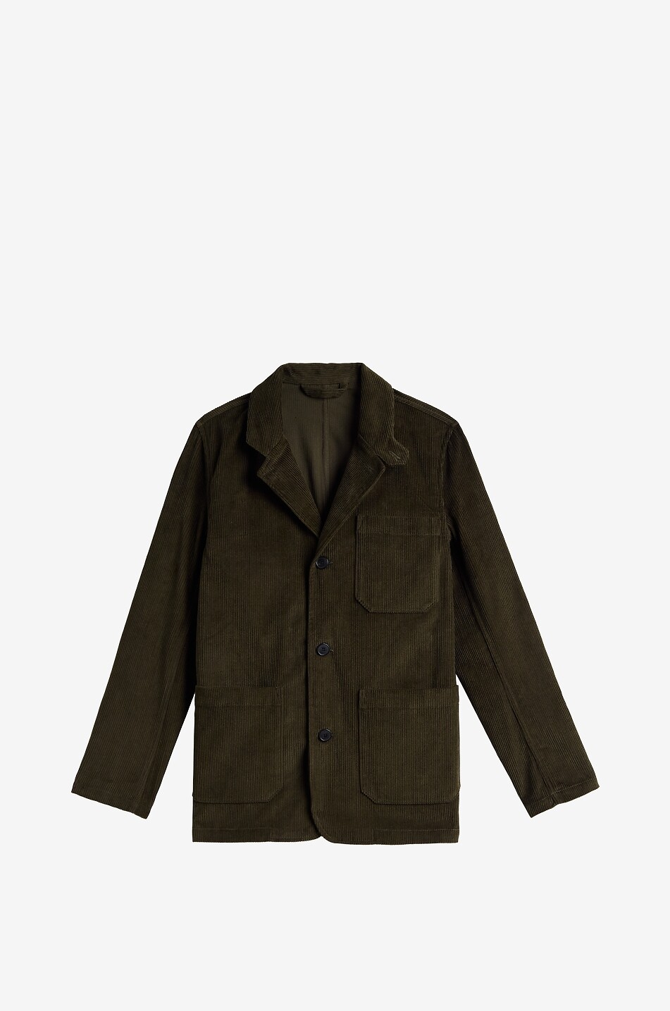 Working single-breasted corduroy blazer