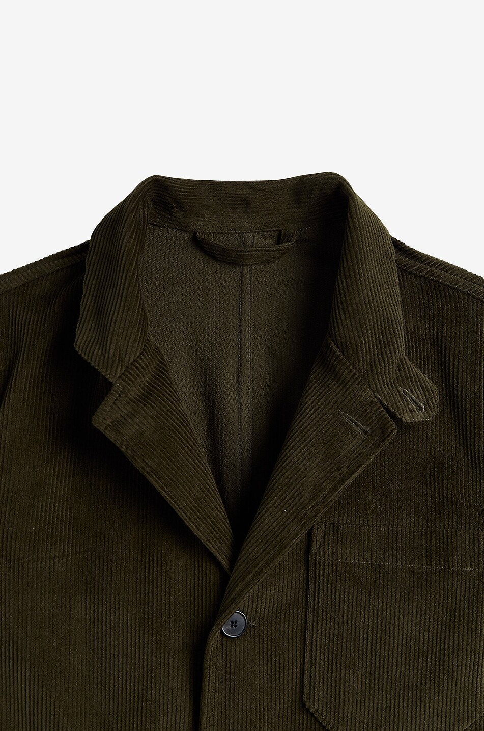 PORTUGUESE FLANNEL Working single-breasted corduroy blazer Men GREEN 4