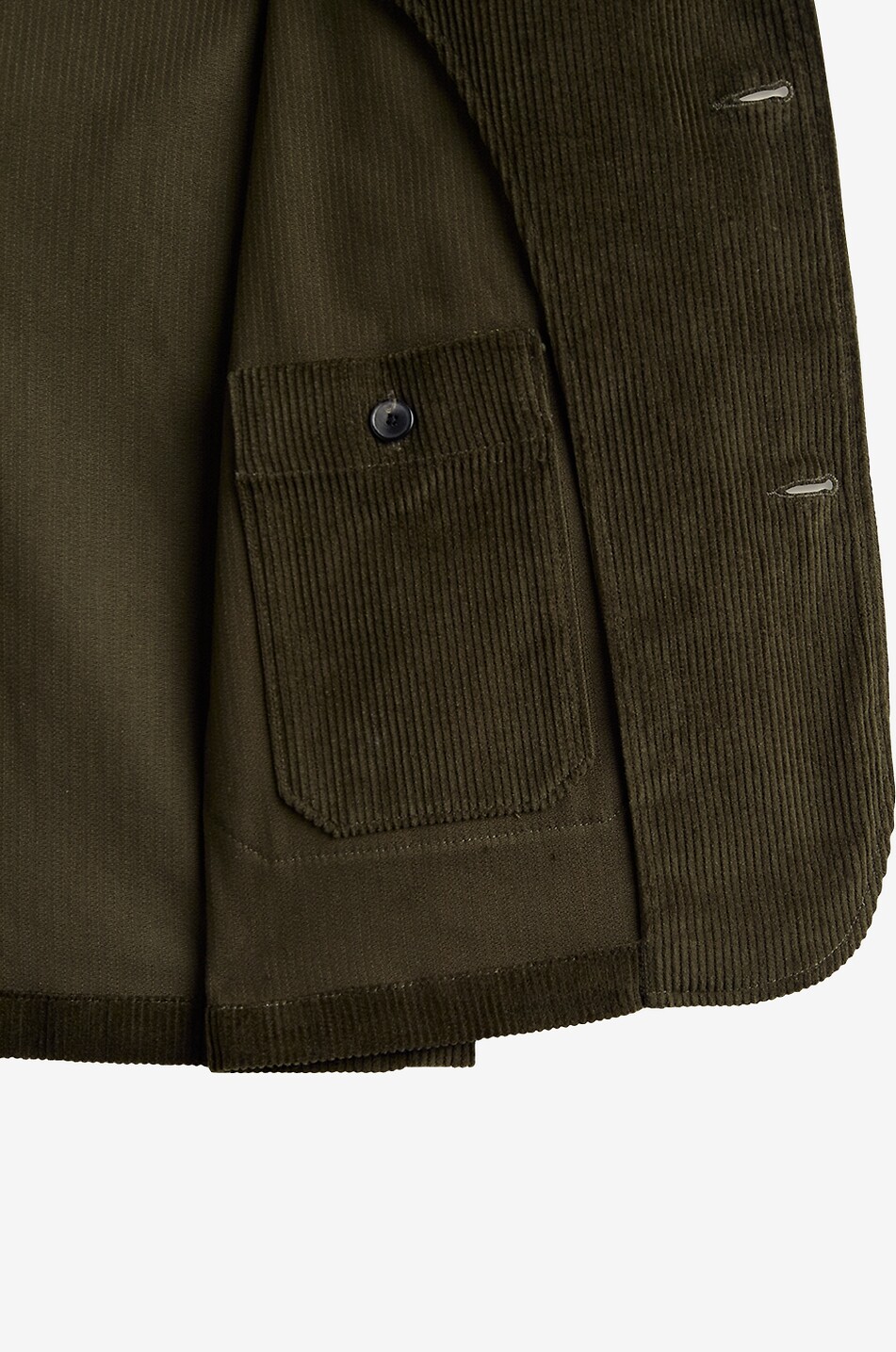 PORTUGUESE FLANNEL Working single-breasted corduroy blazer Men GREEN 6