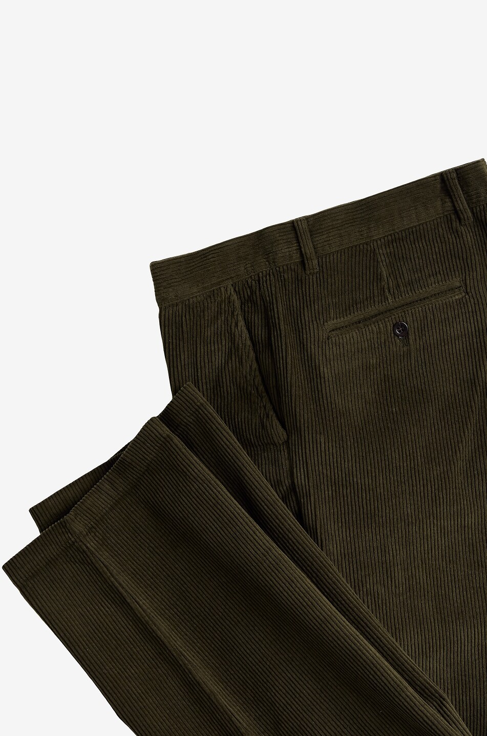 PORTUGUESE FLANNEL Relaxed straight-fit corduroy trousers Men GREEN 5