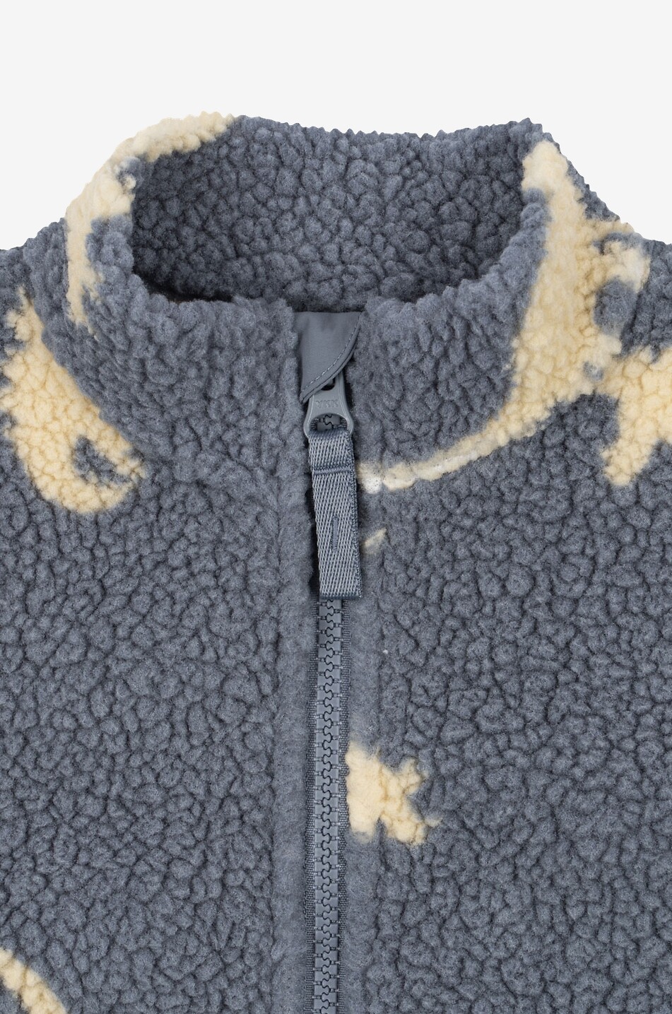 KONGES SLØJD Kurze Kinder-Fleecejacke mit Print Jody Unisex BLAU 6