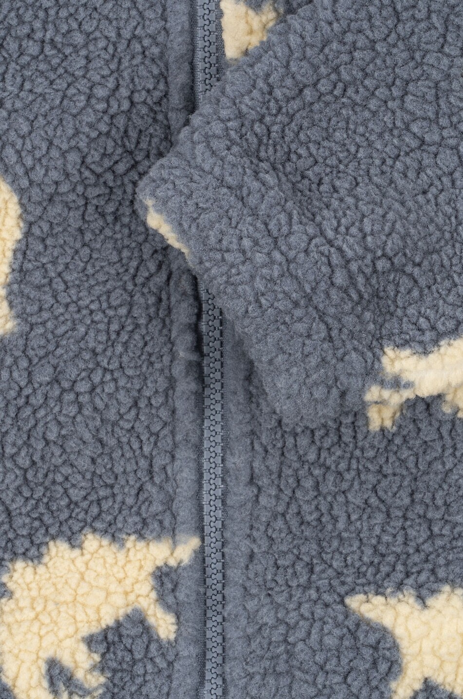 KONGES SLØJD Kurze Kinder-Fleecejacke mit Print Jody Unisex BLAU 7