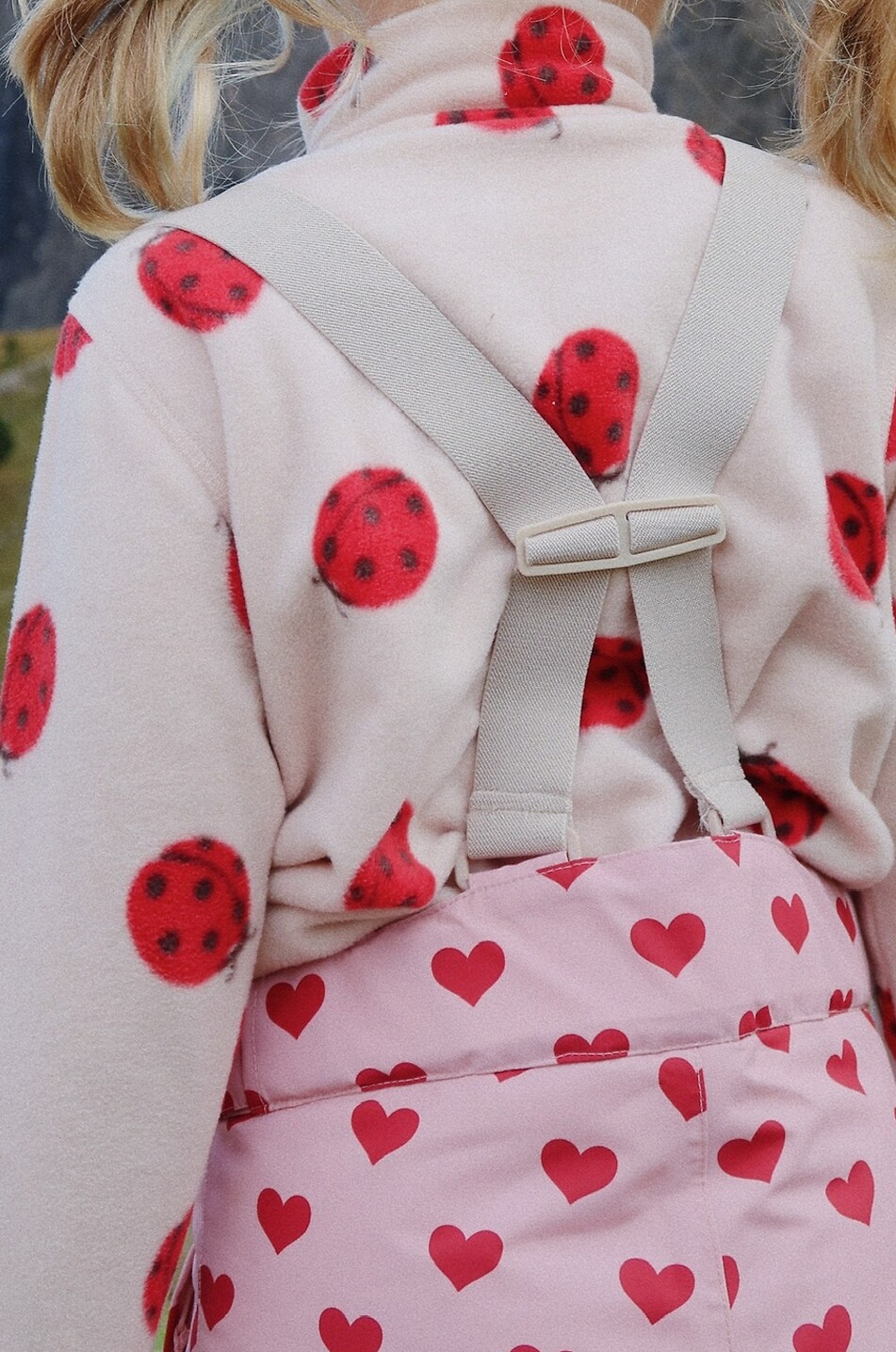 KONGES SLØJD Kinder-Sweatshirt aus bedrucktem Fleece Tavi Unisex ROSA 3