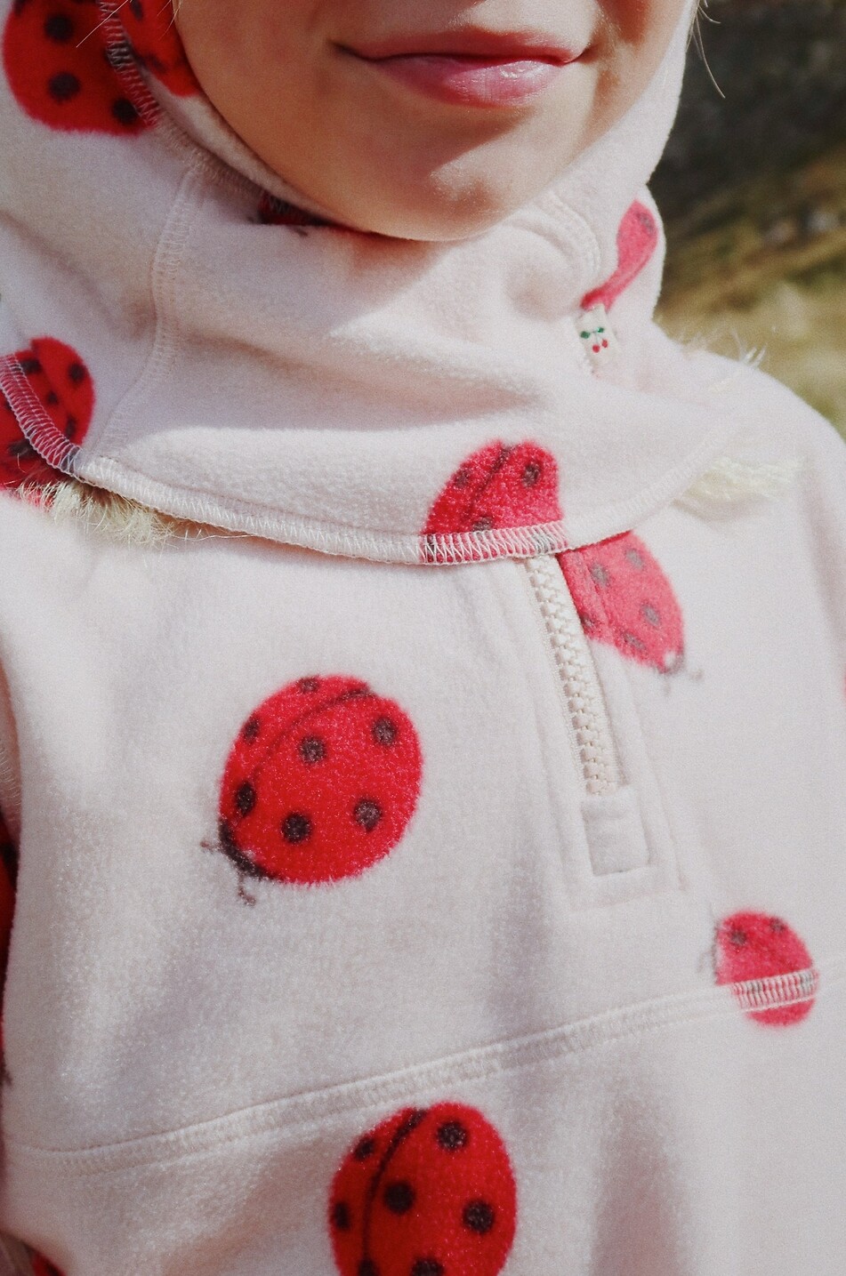 KONGES SLØJD Kinder-Sweatshirt aus bedrucktem Fleece Tavi Unisex ROSA 4