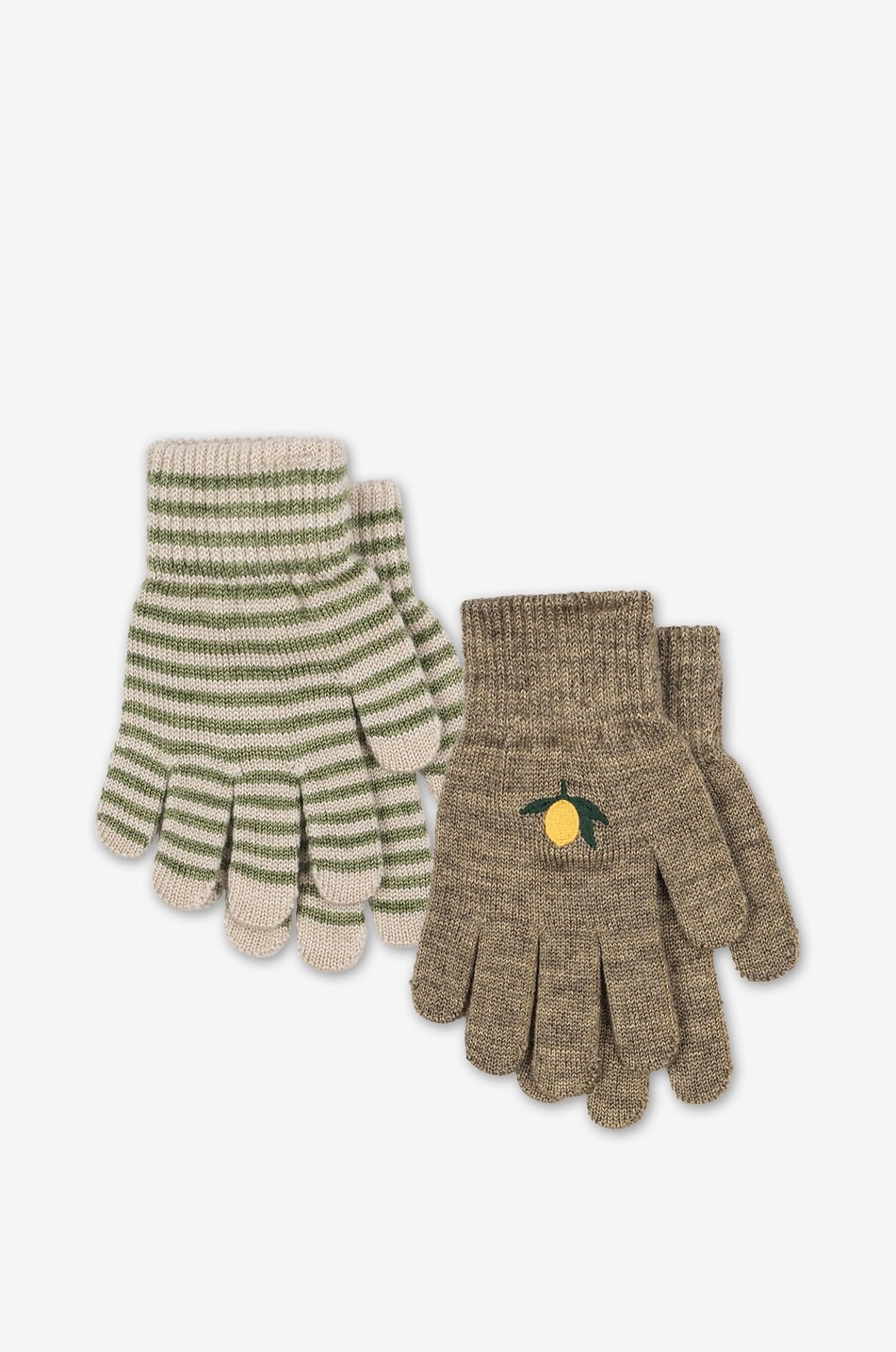 KONGES SLØJD 2-teiliges Set Strickhandschuhe für Kinder Filla Unisex BUNT2 1