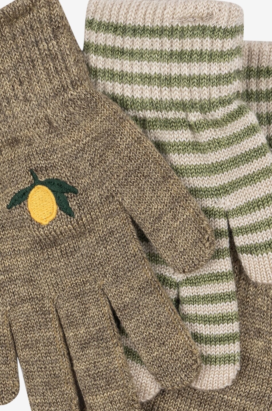 KONGES SLØJD 2-teiliges Set Strickhandschuhe für Kinder Filla Unisex BUNT2 2