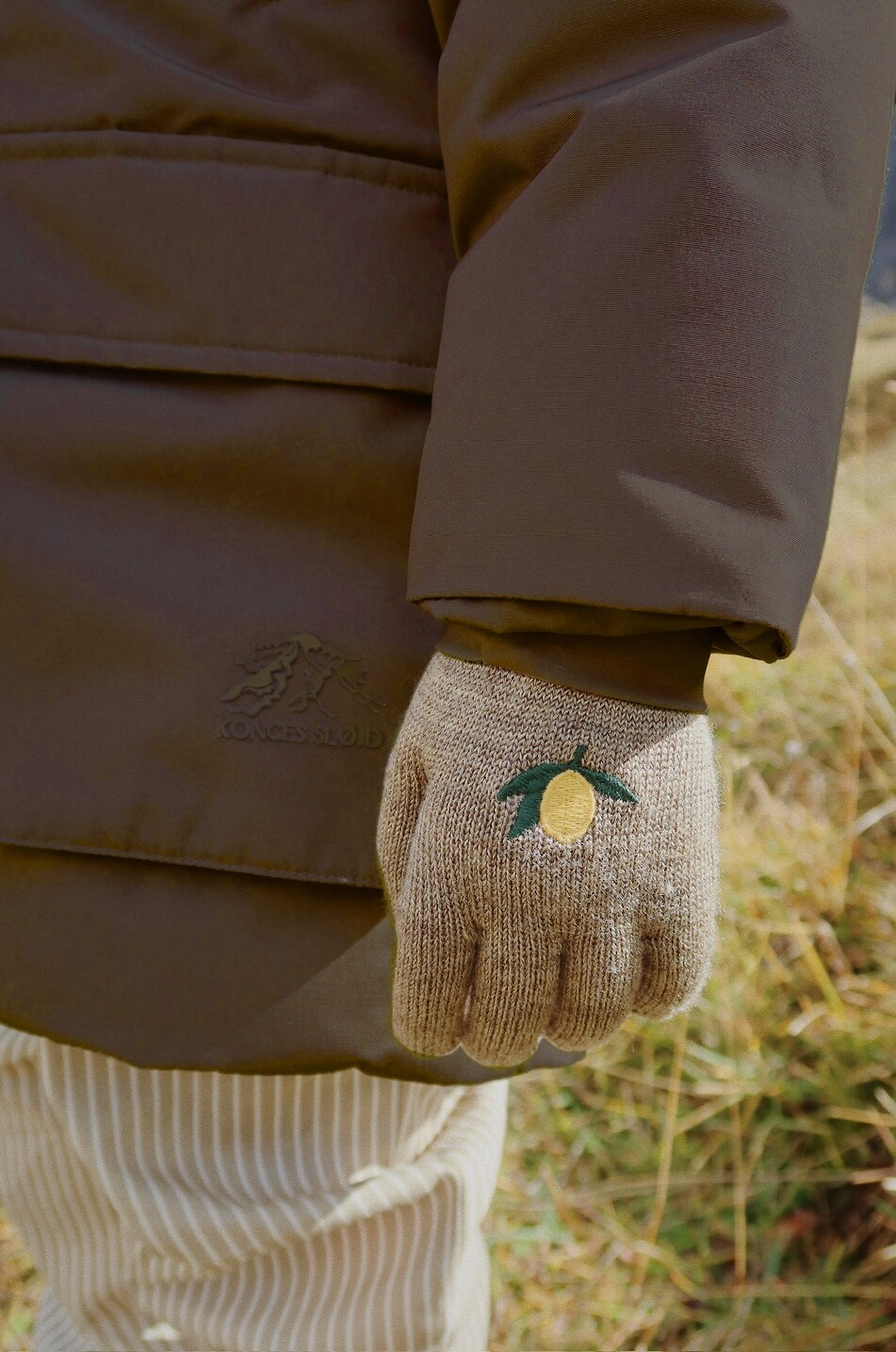 KONGES SLØJD 2-teiliges Set Strickhandschuhe für Kinder Filla Unisex BUNT2 3