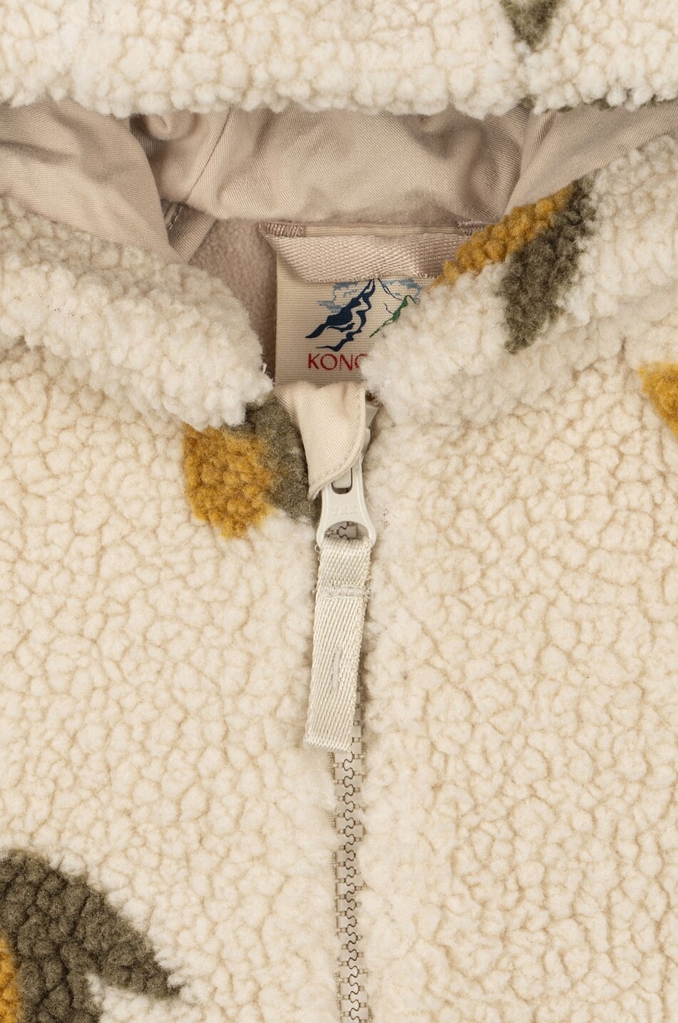 KONGES SLØJD Baby-Pilotenoverall aus bedrucktem Fleece Joddy Baby BEIGE 3