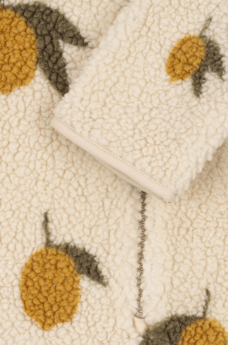 KONGES SLØJD Baby-Pilotenoverall aus bedrucktem Fleece Joddy Baby BEIGE 4