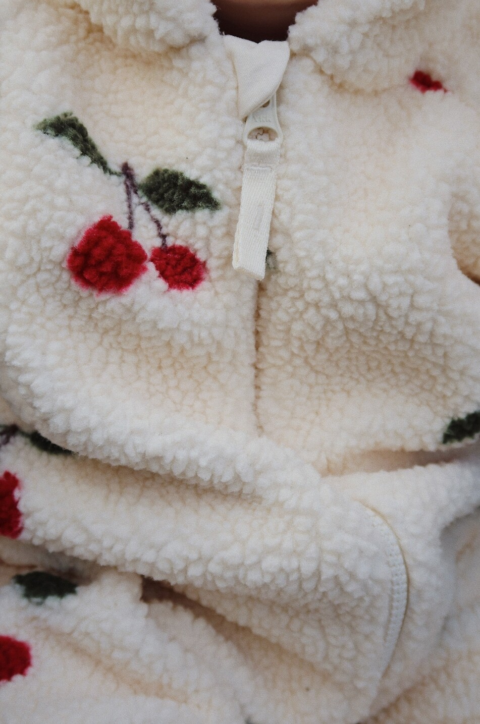 KONGES SLØJD Baby-Pilotenoverall aus bedrucktem Fleece Joddy Baby BEIGE 5