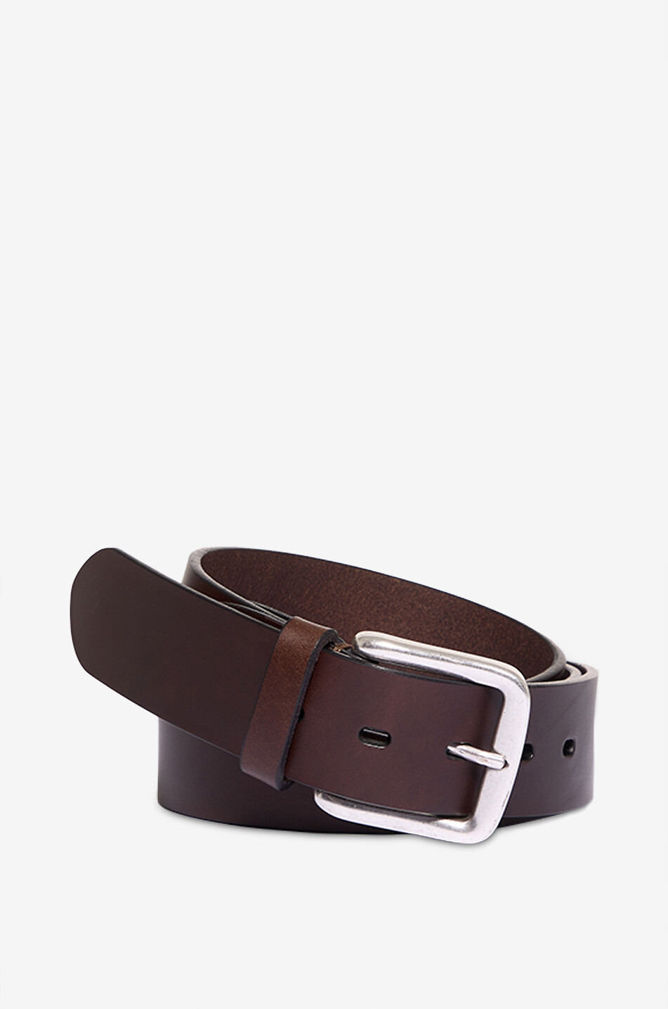 FAUSTO COLATO Gürtel aus Glattleder Casual - 40mm Herren DUNKELBRAUN 1