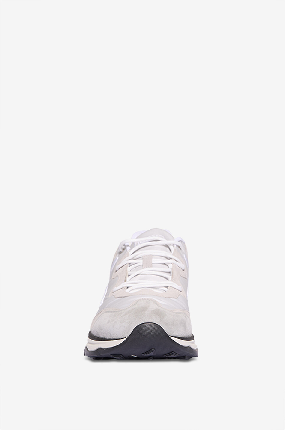 HERNO Logo-embroidered low-top suede and nylon sneakers Men WHITE 2