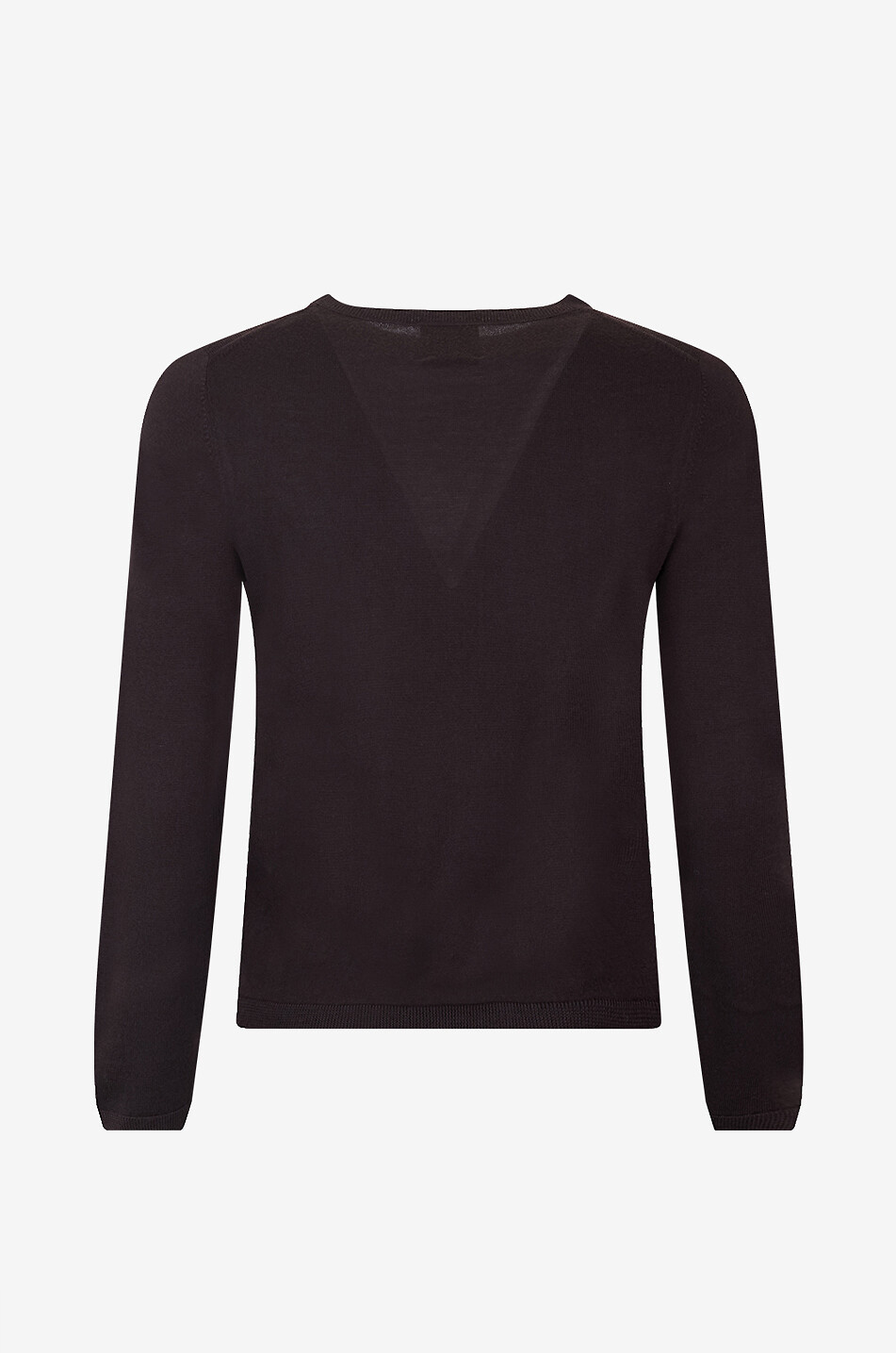 ALLUDE Merino jersey crewneck pullover Women BLACK 2