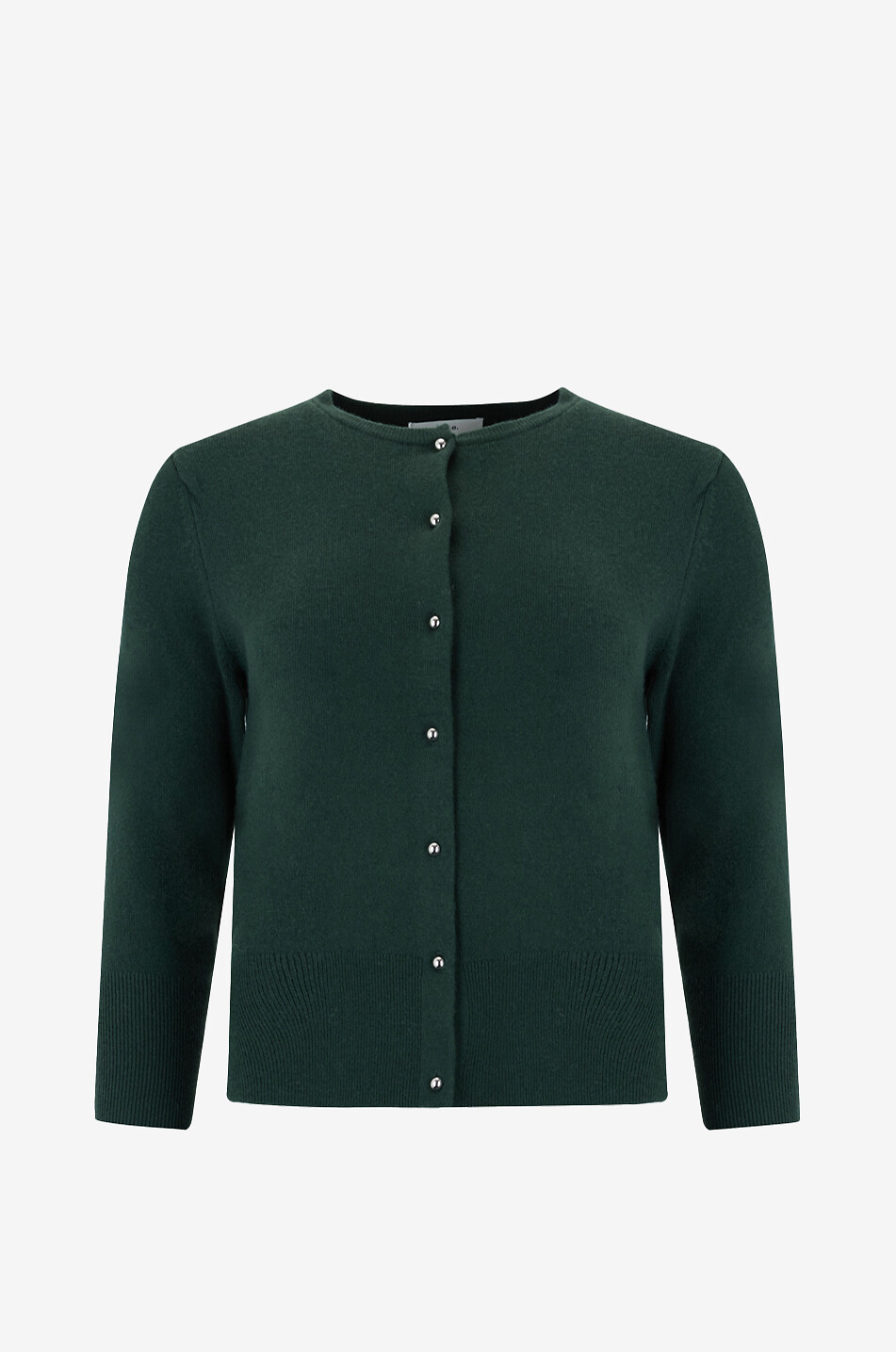 Cardigan en jersey à col rond