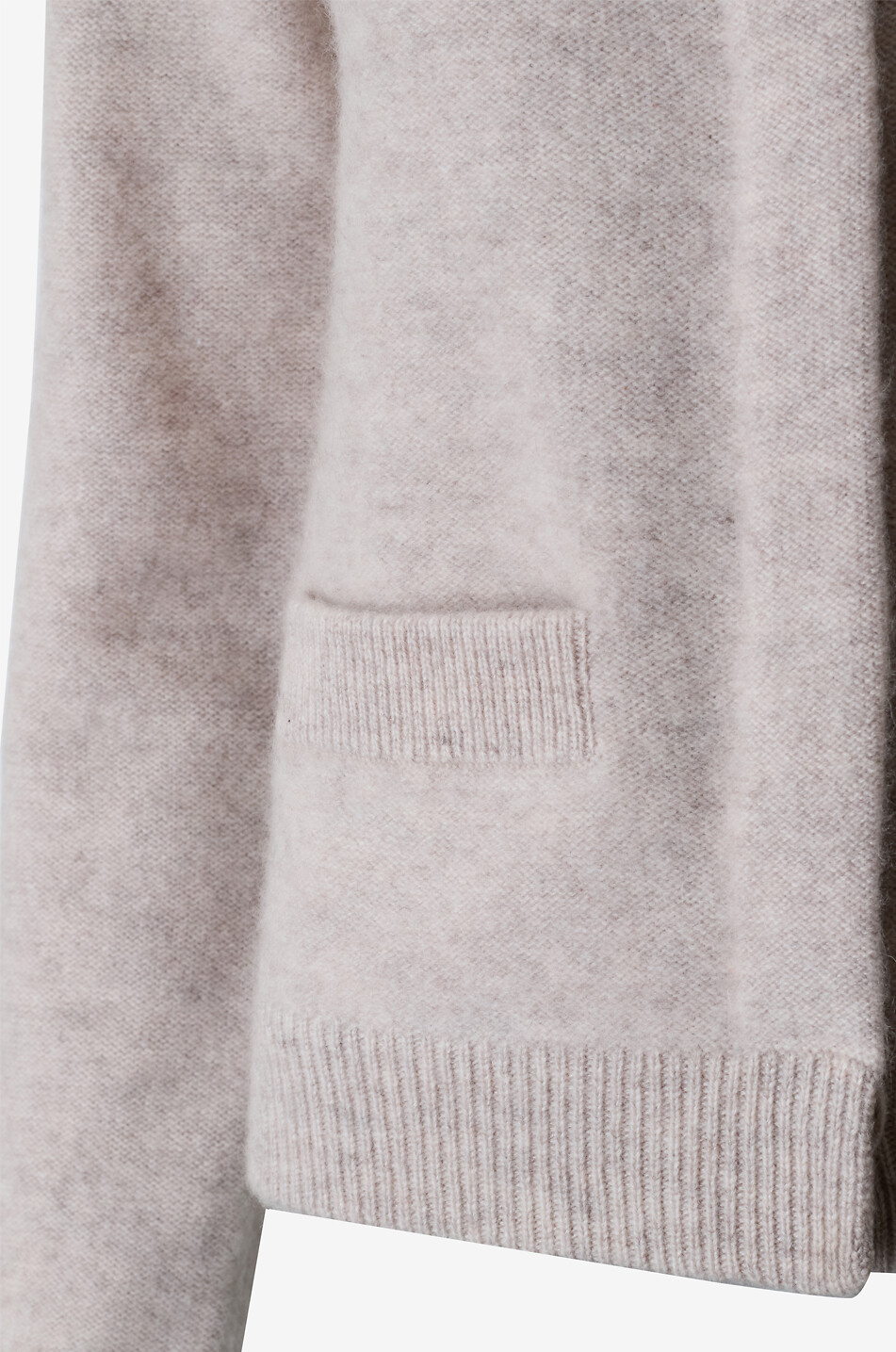 VINCE Cardigan en maille duveteux à col rond Femme BEIGE 3