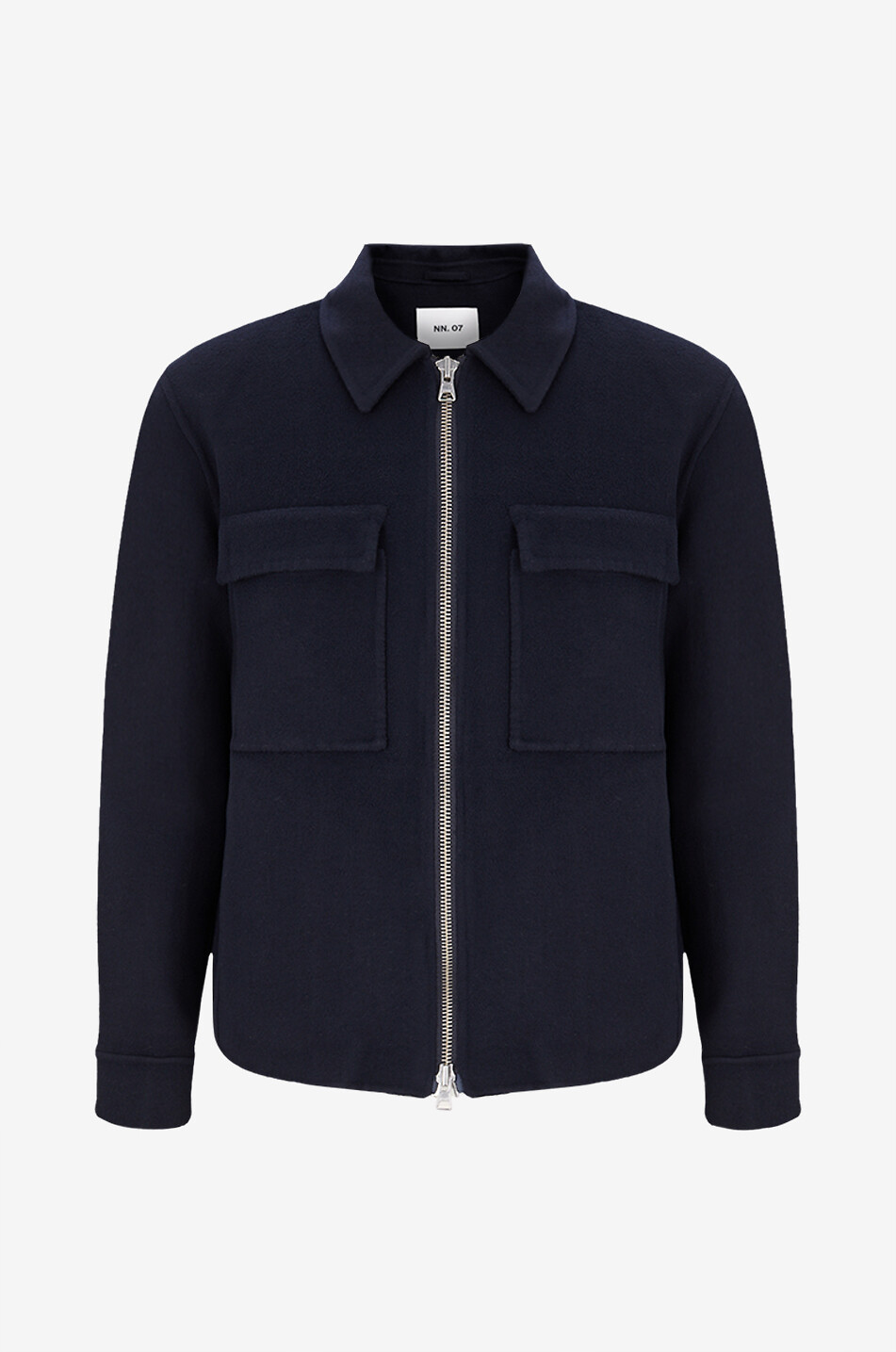 Jonas responsible wool shirt jacket - NN07 - DARK BLUE - Bongénie