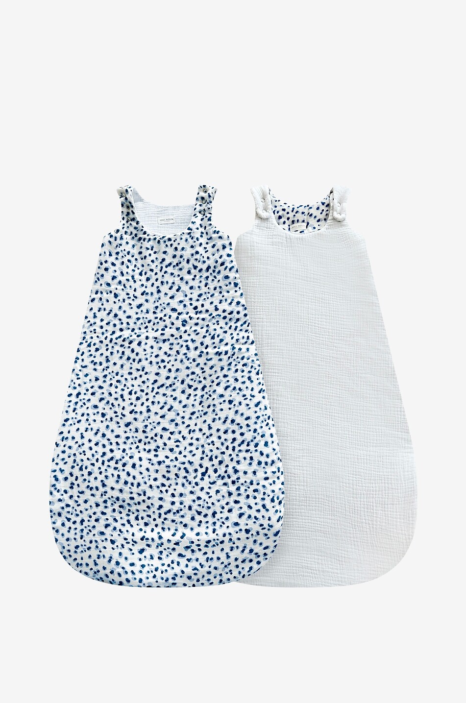 JOLI NOUS Baby reversible bamboo and cotton gauze sleeping bag Baby BLUE 1