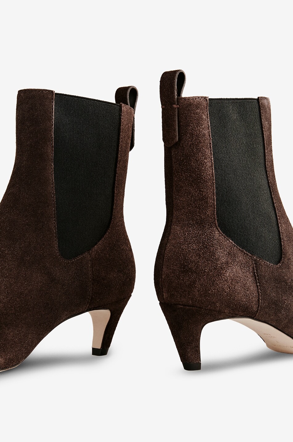 REFORMATION Roberta 50 suede heeled ankle boots Women BROWN 4